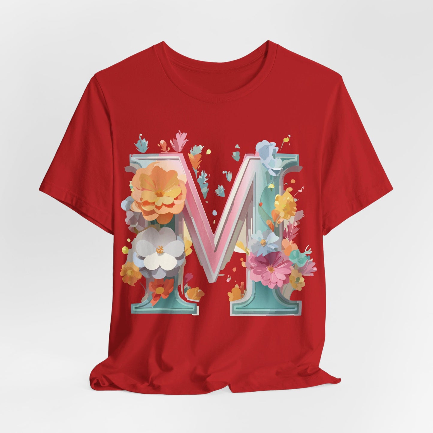 Natural Cotton Tee Shirt - Letters Collection - M Printify