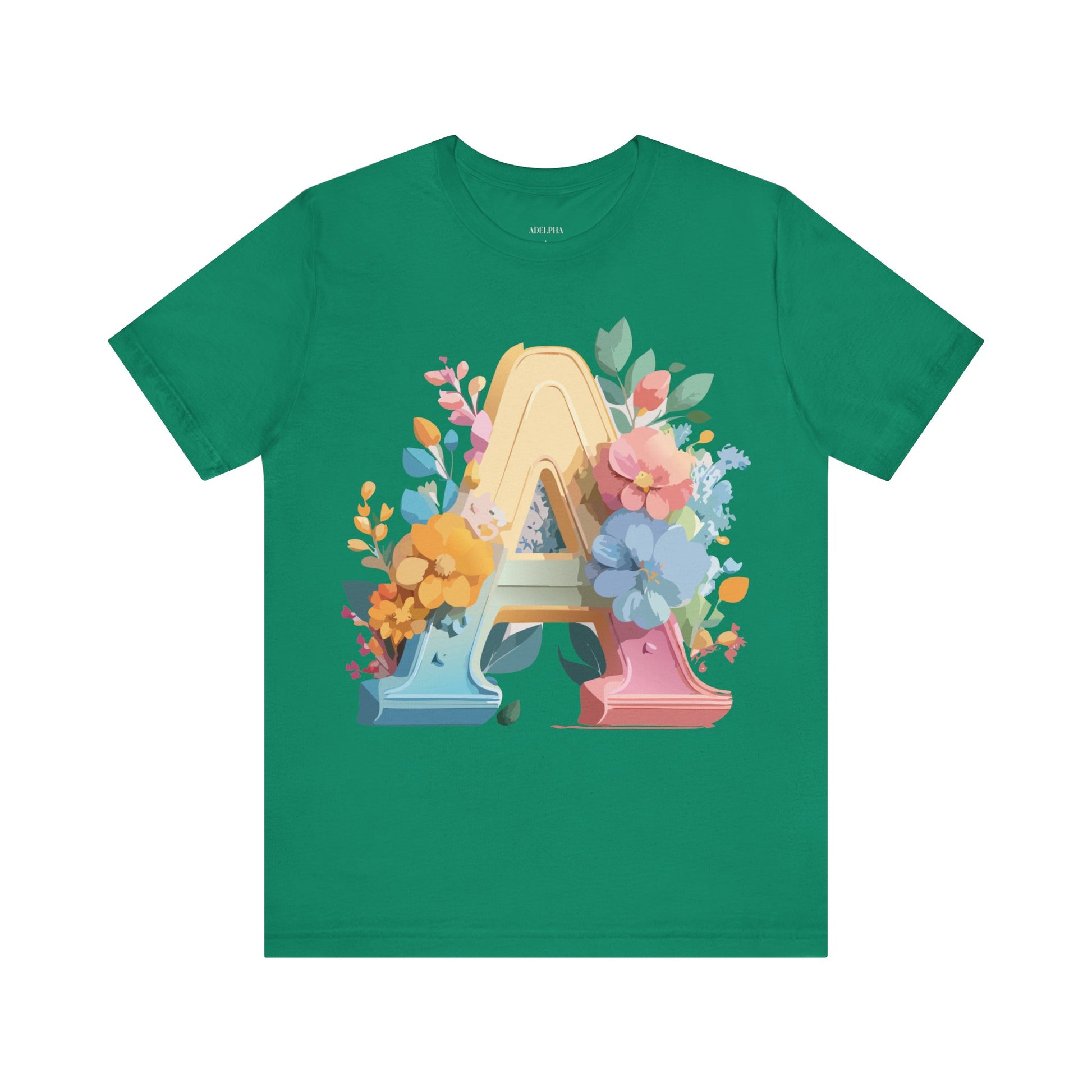Natural Cotton Tee Shirt - Letters Collection - A Printify