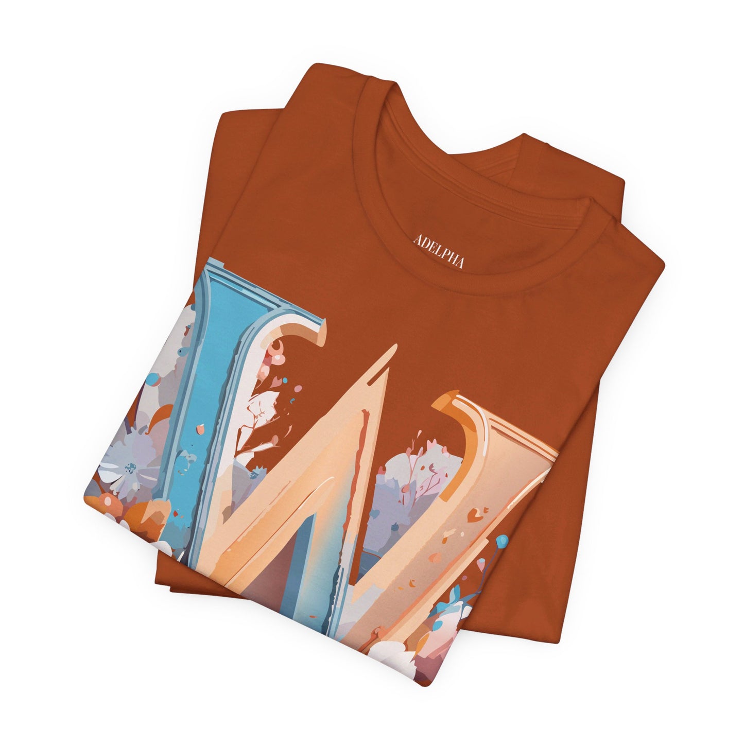 Natural Cotton Tee Shirt - Letters Collection - W Printify