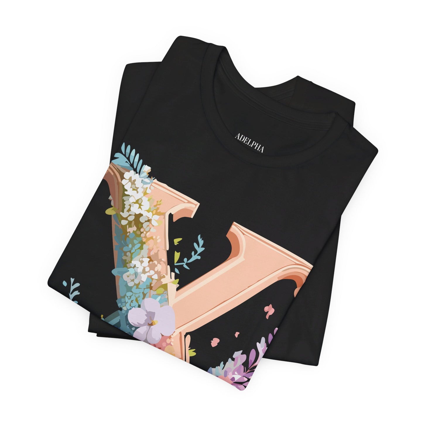 Natural Cotton Tee Shirt - Letters Collection - X Printify