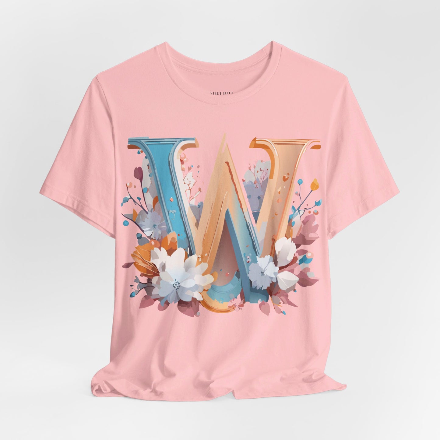 Natural Cotton Tee Shirt - Letters Collection - W Printify