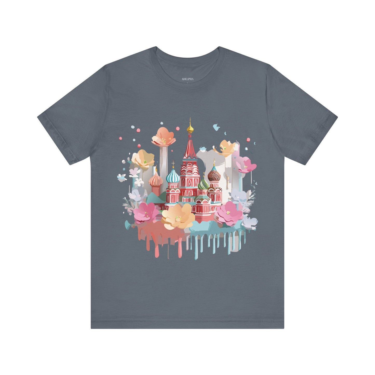 Natural Cotton Tee Shirt - Beautiful Places Collection - Moscow Printify