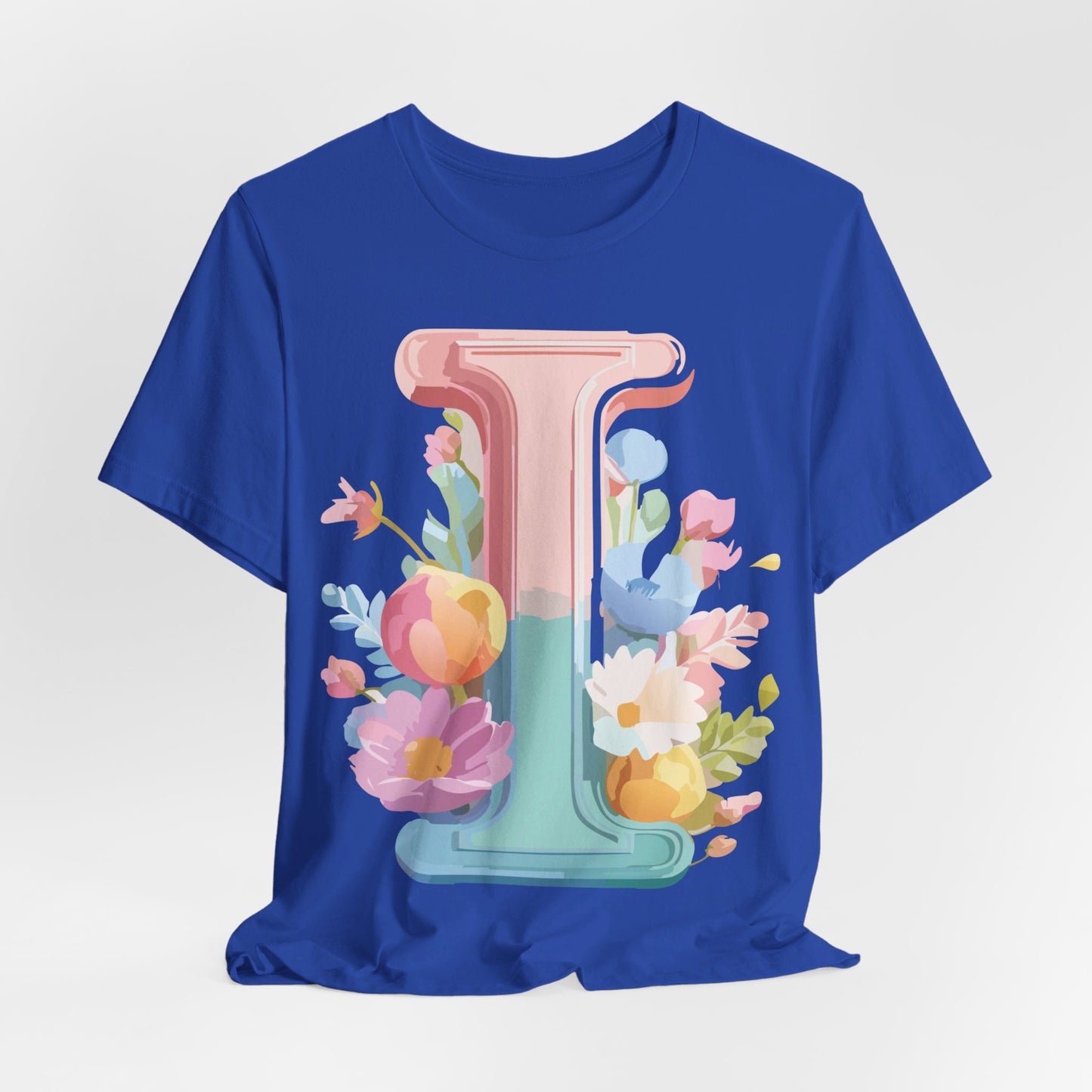 Natural Cotton Tee Shirt - Letters Collection - I Printify