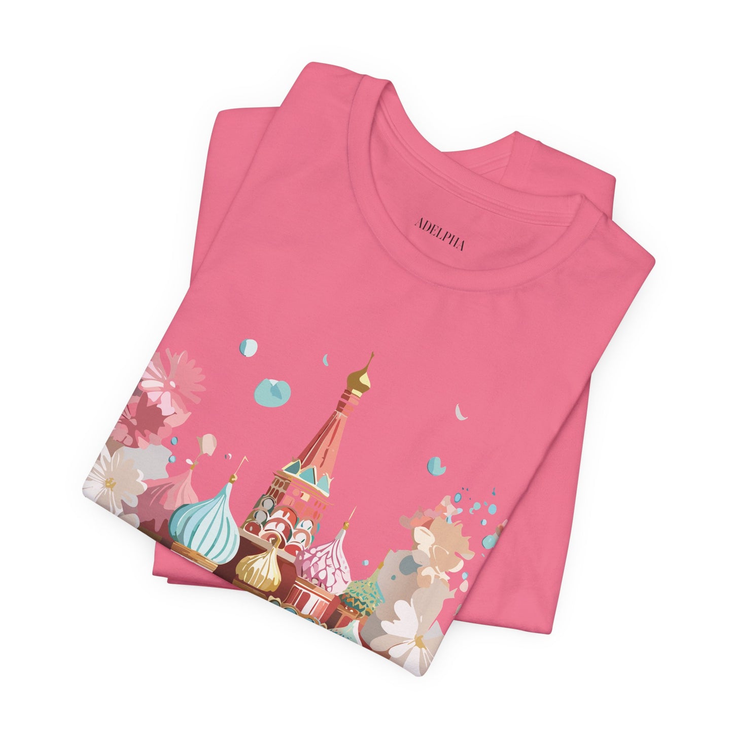 Natural Cotton Tee Shirt - Beautiful Places Collection - Moscow Printify