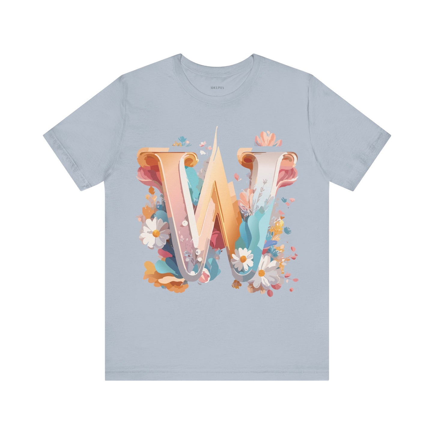 Natural Cotton Tee Shirt - Letters Collection - W Printify