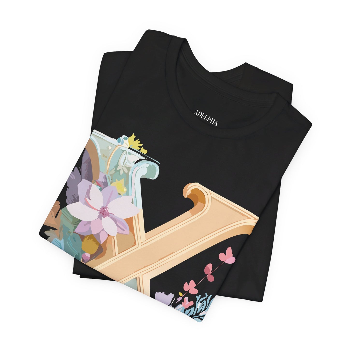 Natural Cotton Tee Shirt - Letters Collection - X Printify