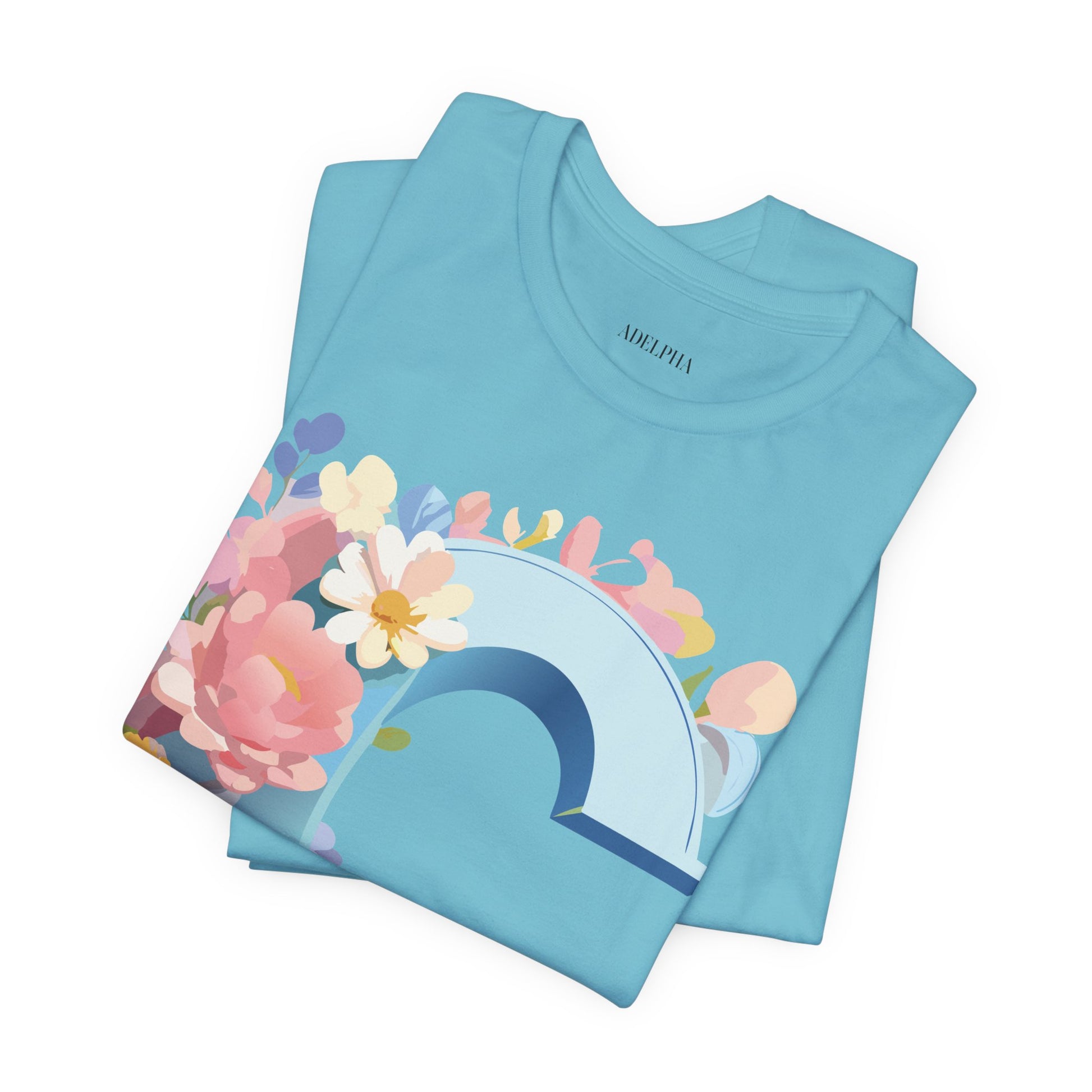 Natural Cotton Tee Shirt - Letters Collection - C Printify