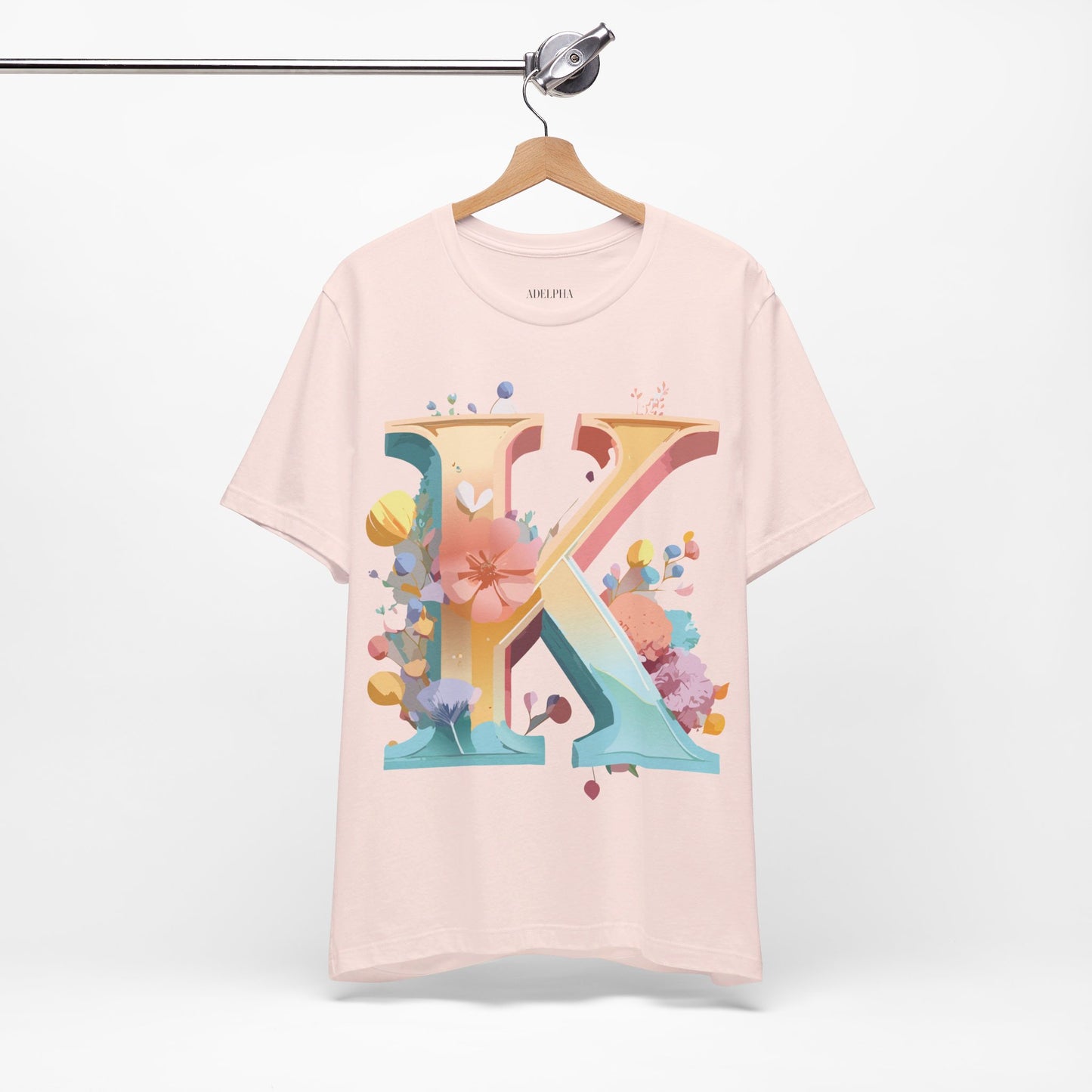 Natural Cotton Tee Shirt - Letters Collection - K Printify
