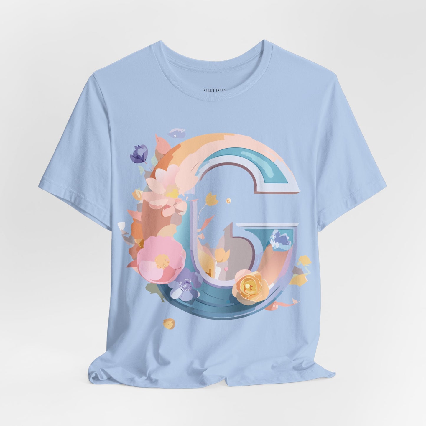 Natural Cotton Tee Shirt - Letters Collection - G Printify