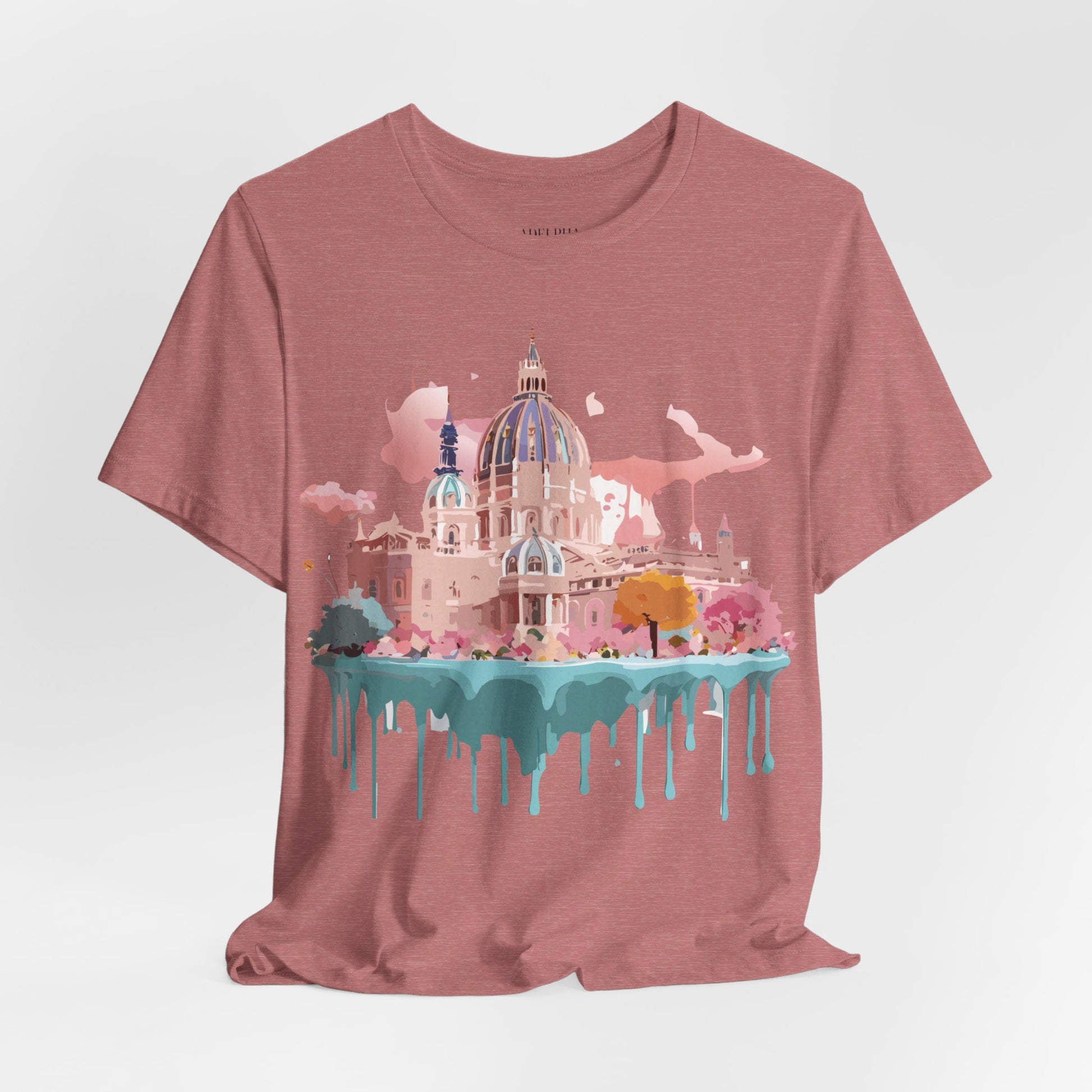 Natural Cotton Tee Shirt - Beautiful Places Collection - Vienna Printify