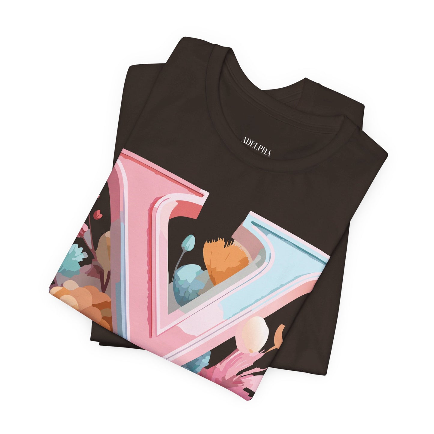 Natural Cotton Tee Shirt - Letters Collection - Y Printify