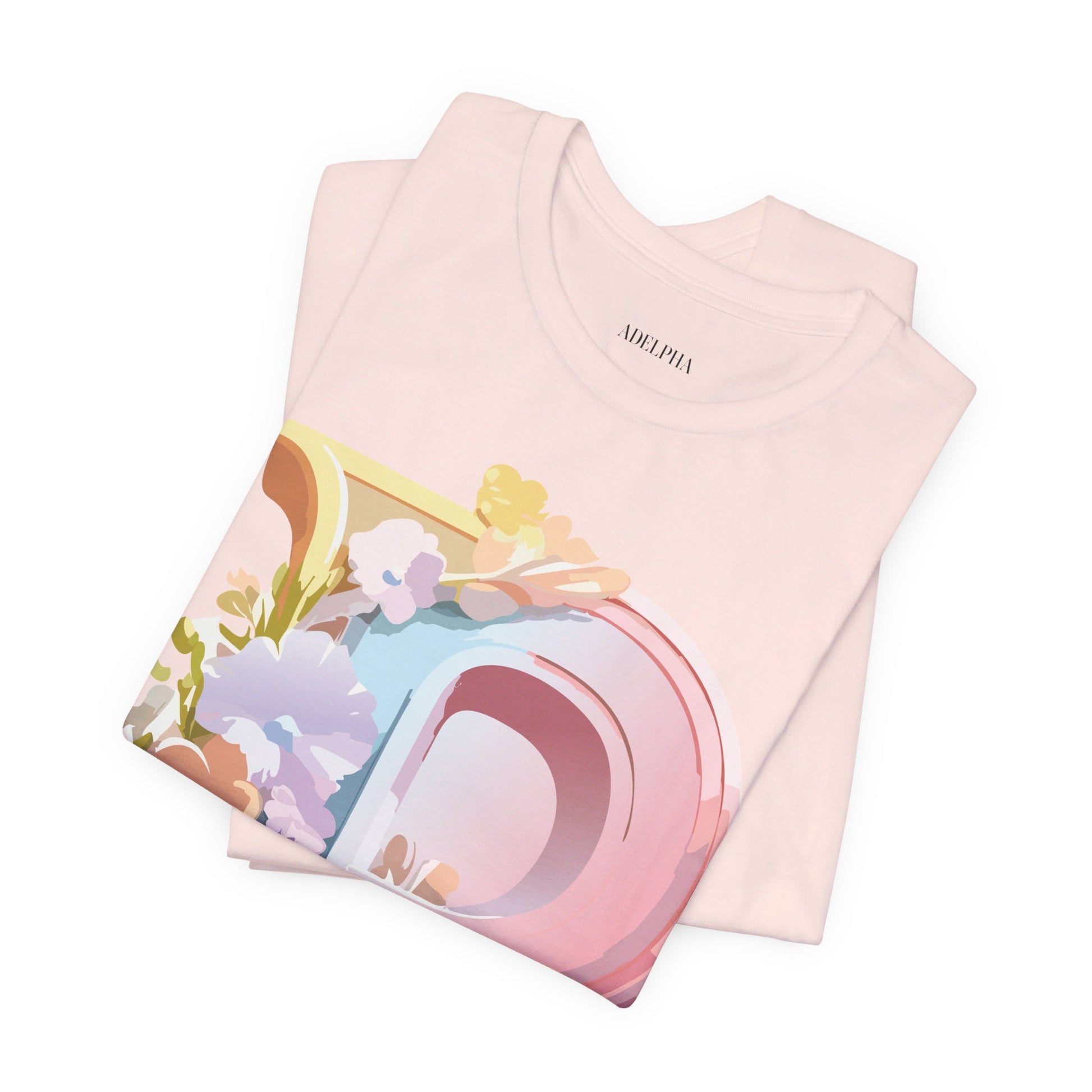 Natural Cotton Tee Shirt - Letters Collection - P Printify