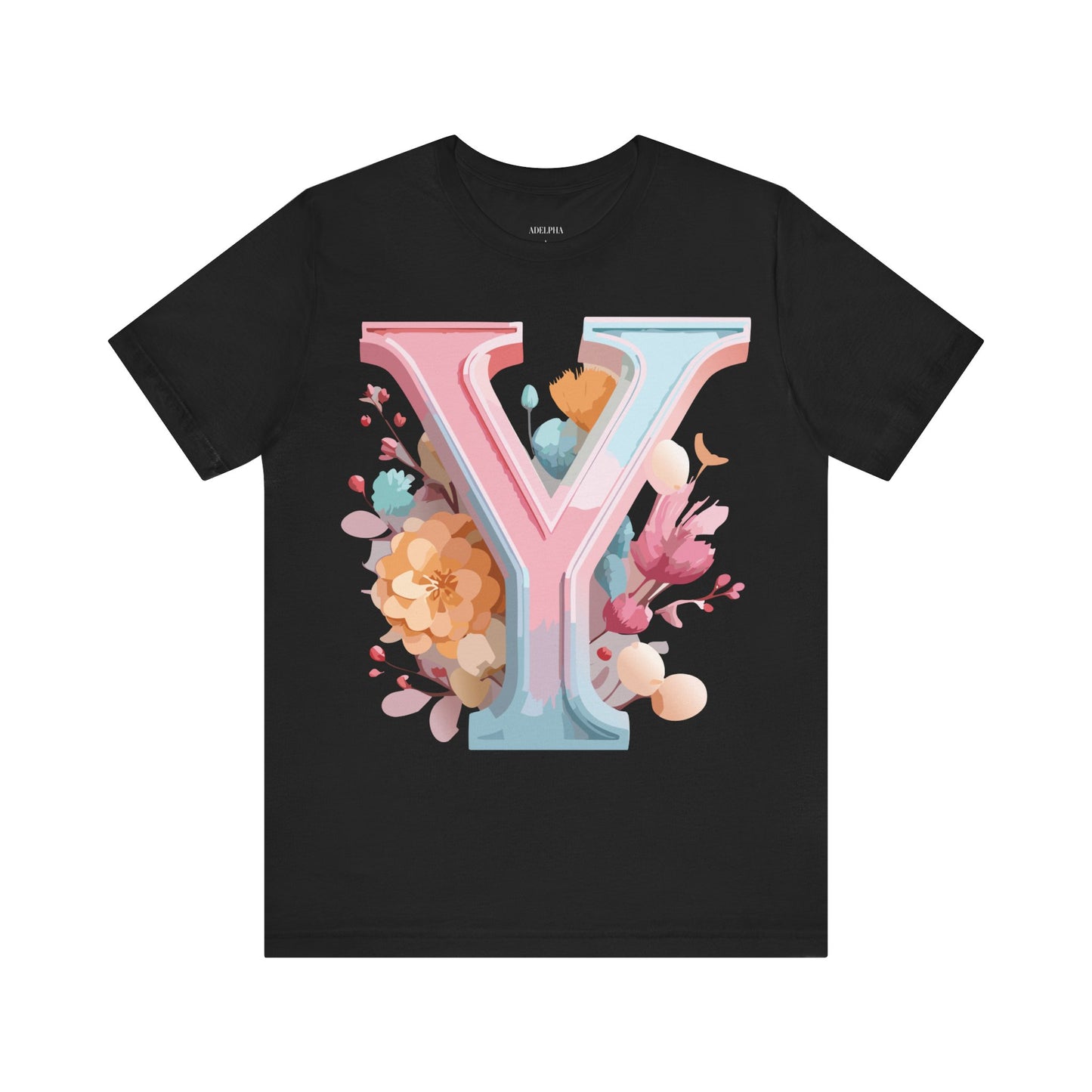 Natural Cotton Tee Shirt - Letters Collection - Y Printify