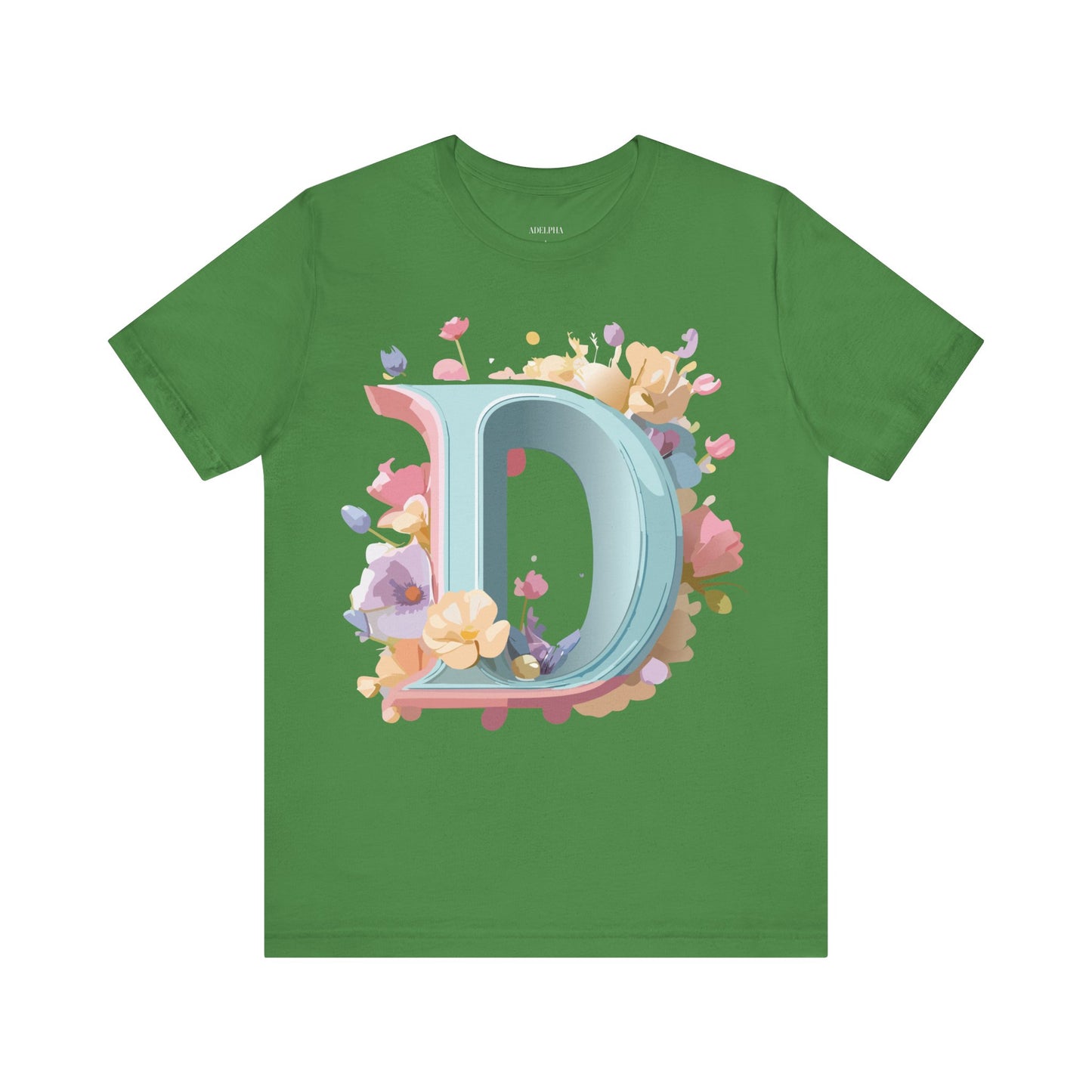 Natural Cotton Tee Shirt - Letters Collection - D Printify
