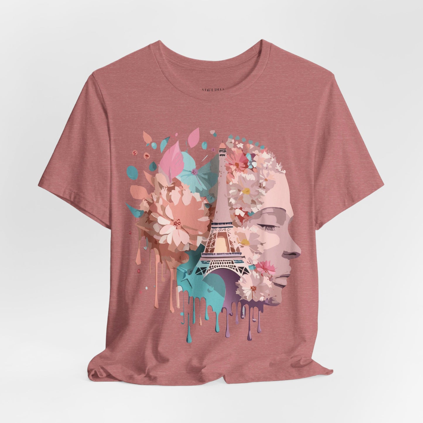 Natural Cotton Tee Shirt - Beautiful Places Collection - Paris Printify
