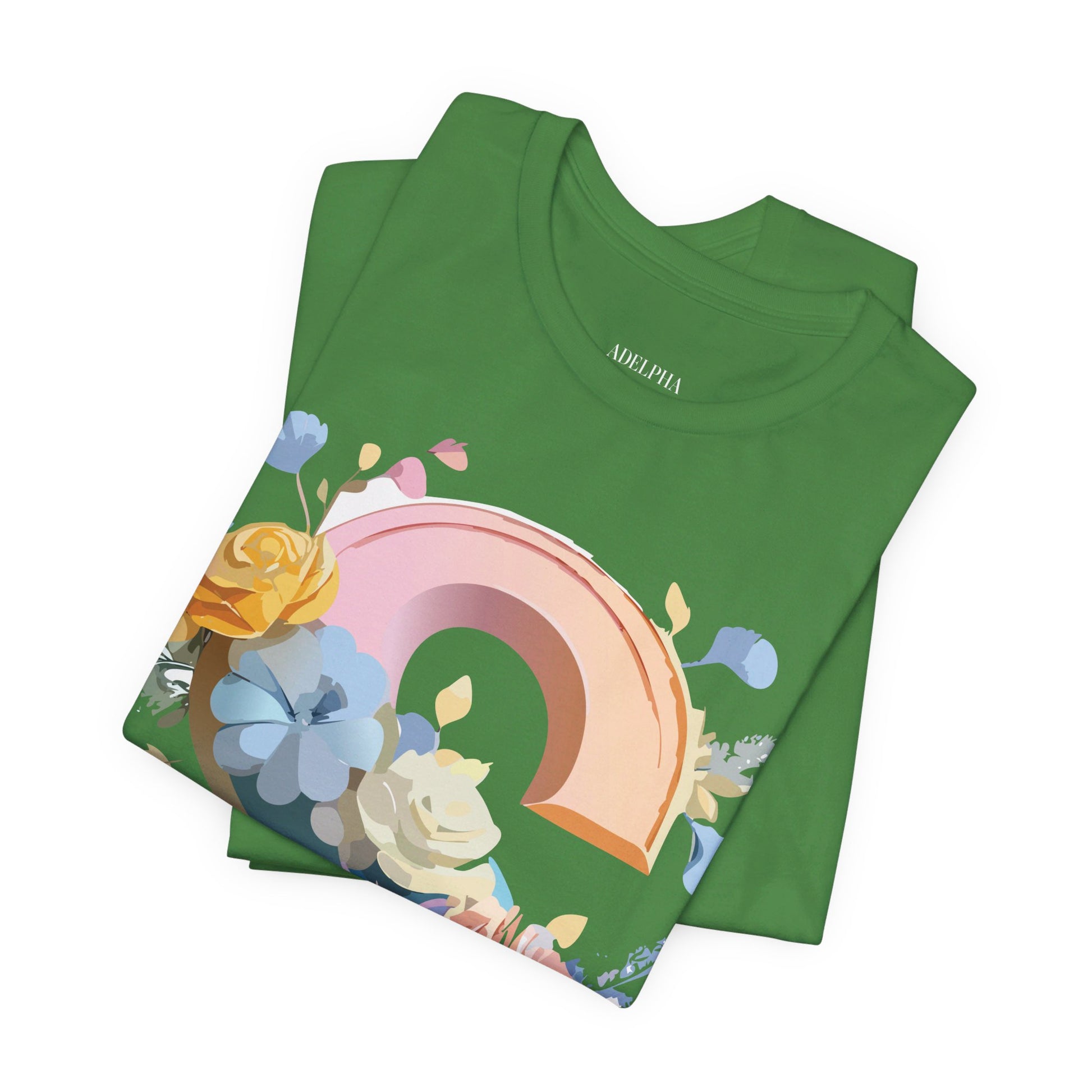 Natural Cotton Tee Shirt - Letters Collection - S Printify