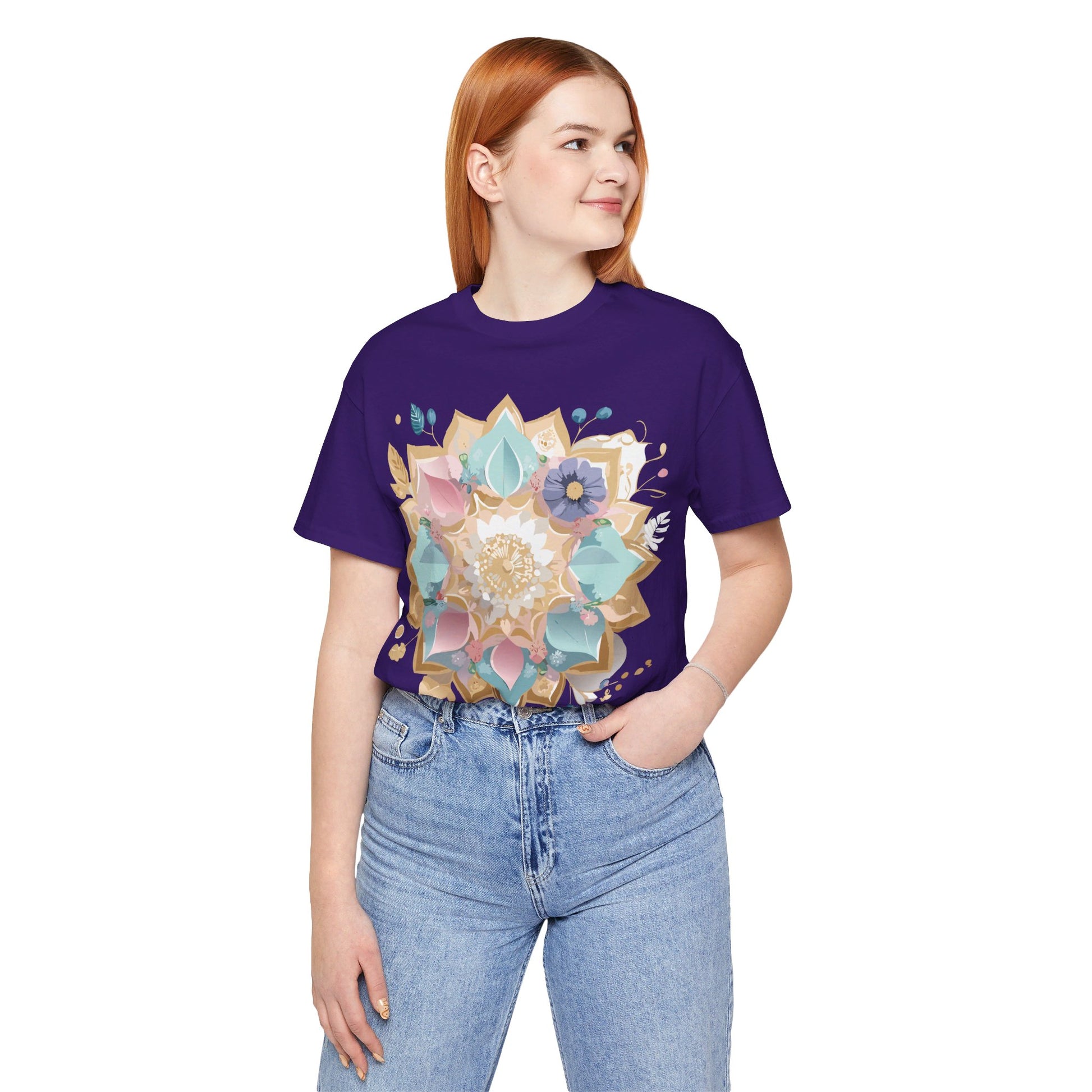 Natural Cotton Tee Shirt - Medallion Collection Printify