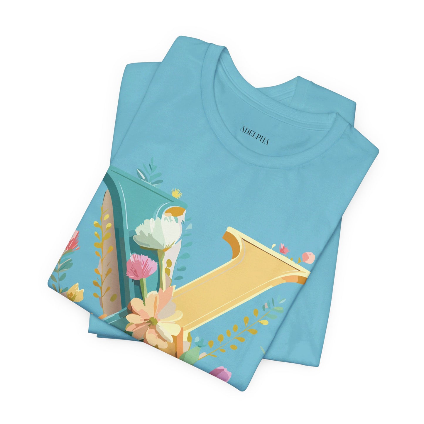 Natural Cotton Tee Shirt - Letters Collection - X Printify