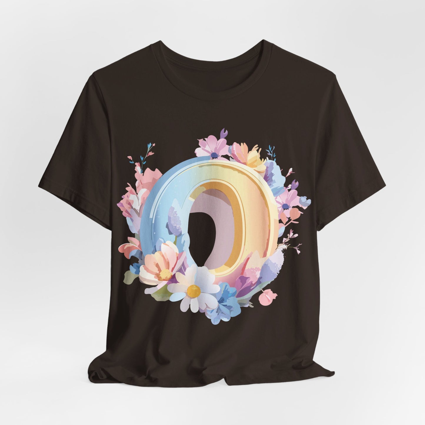 Natural Cotton Tee Shirt - Letters Collection - O Printify