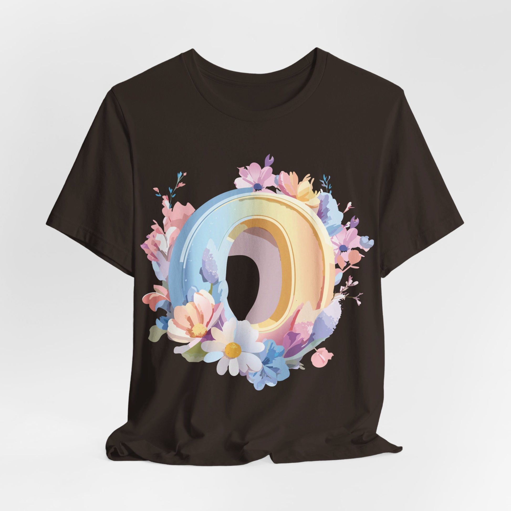 Natural Cotton Tee Shirt - Letters Collection - O Printify