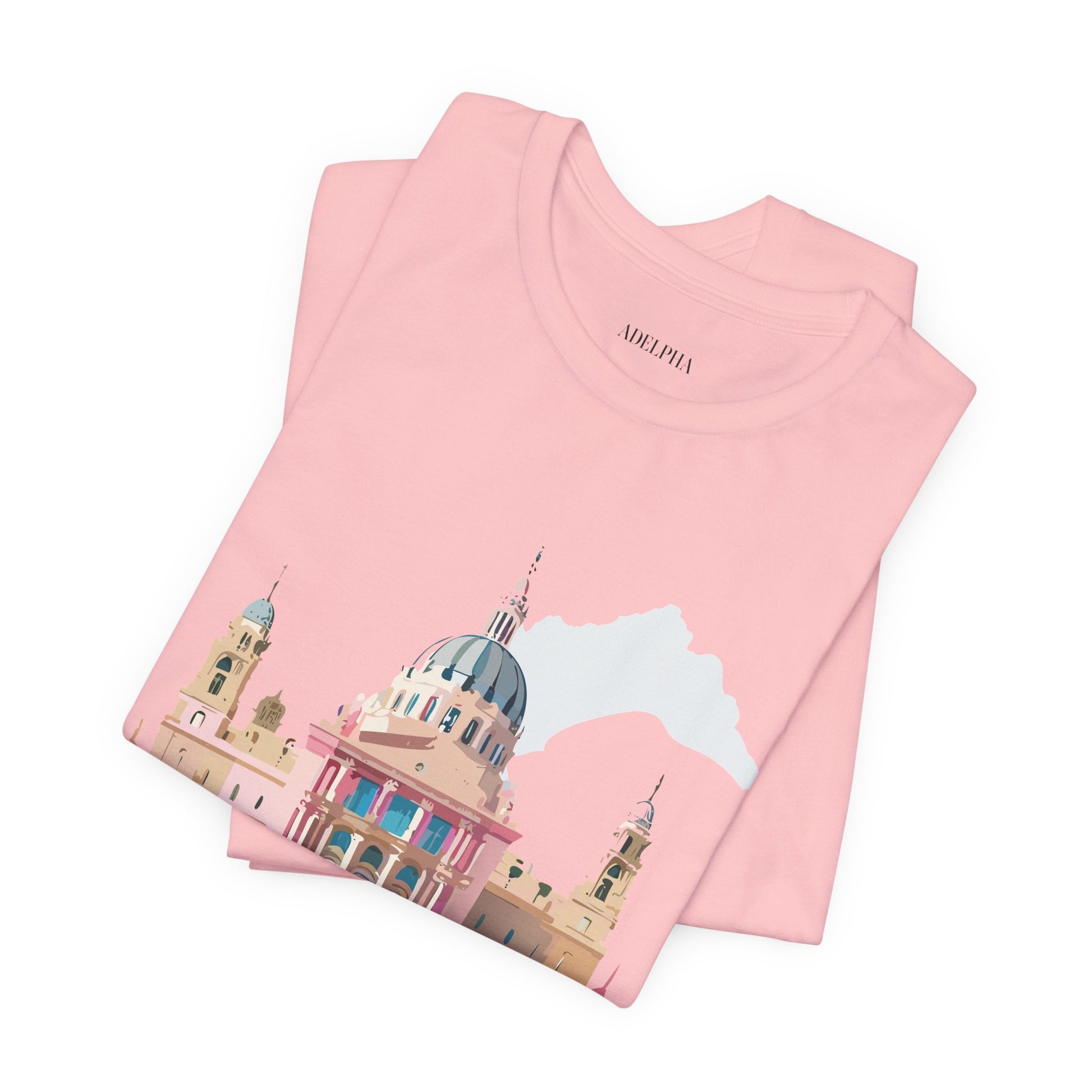 Natural Cotton Tee Shirt - Beautiful Places Collection - Madrid Printify