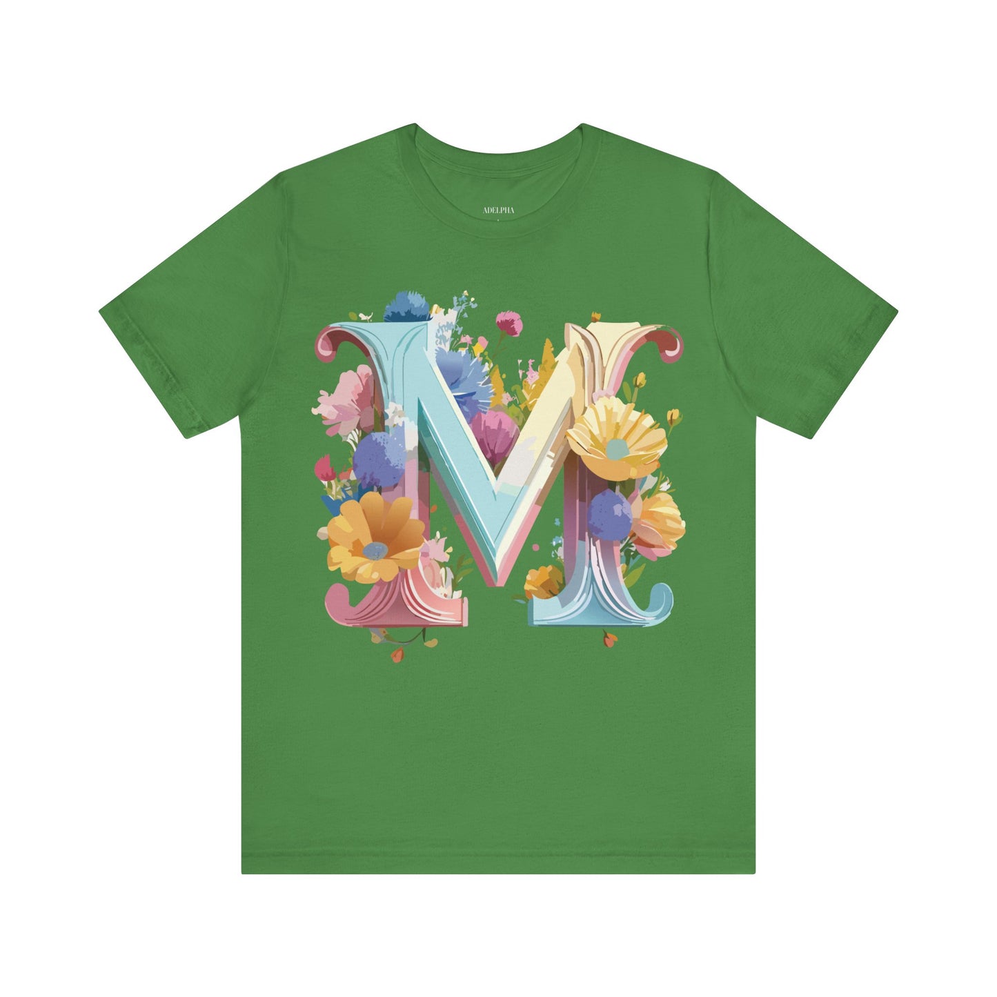Natural Cotton Tee Shirt - Letters Collection - M Printify