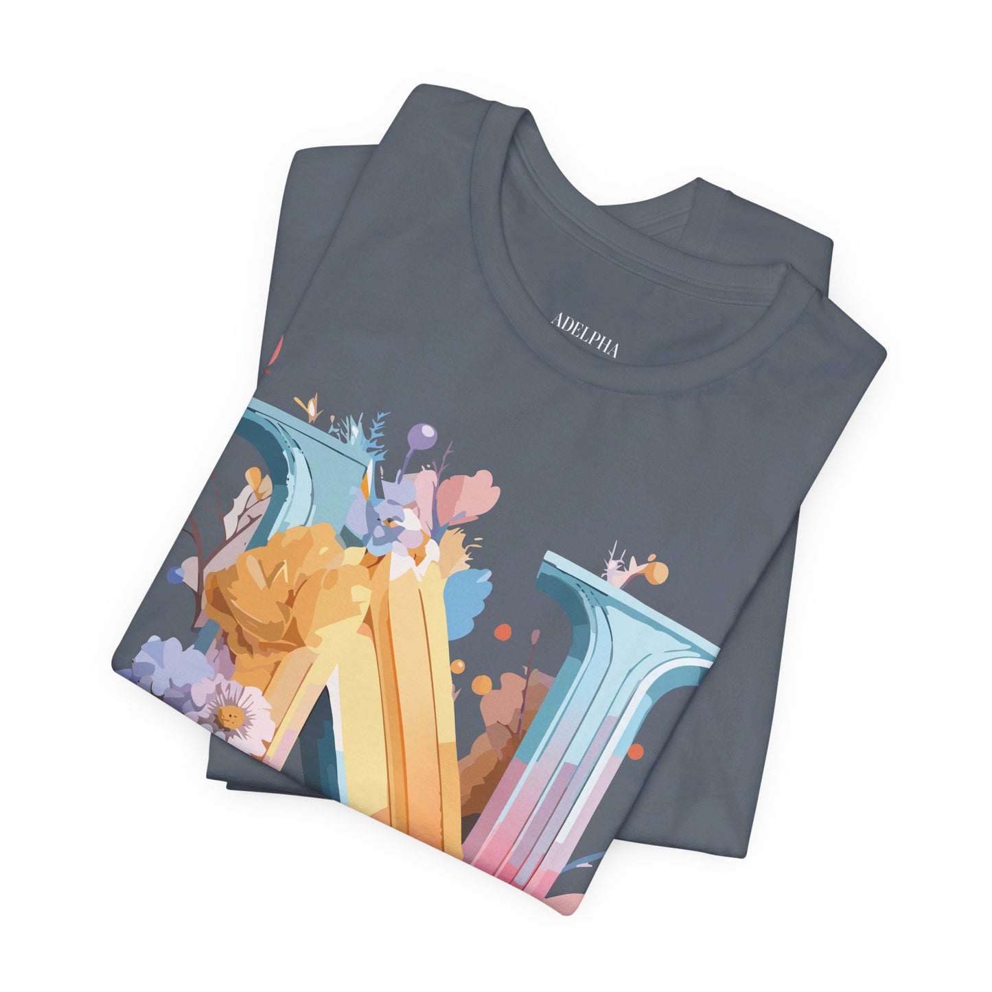 Natural Cotton Tee Shirt - Letters Collection - N Printify