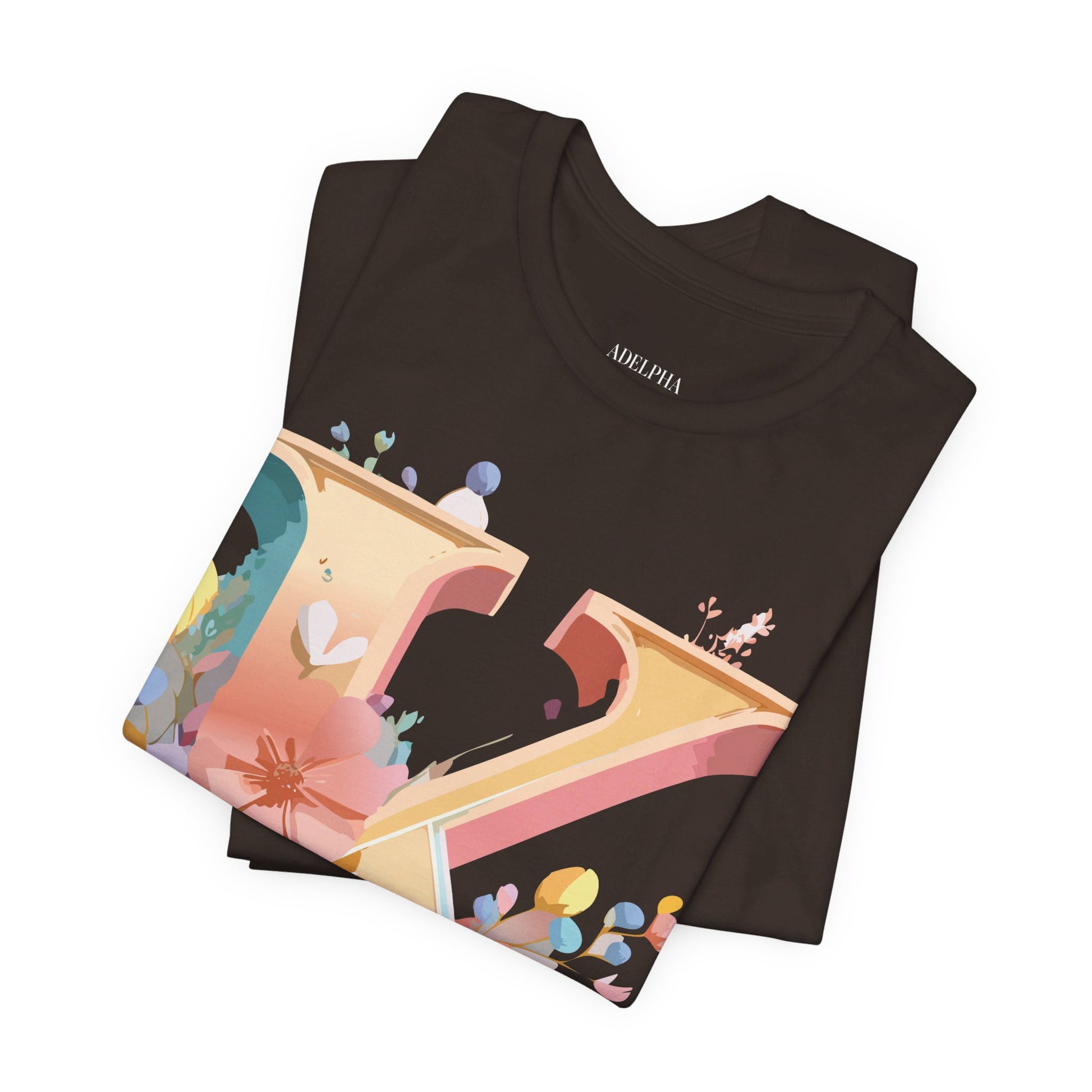 Natural Cotton Tee Shirt - Letters Collection - K Printify