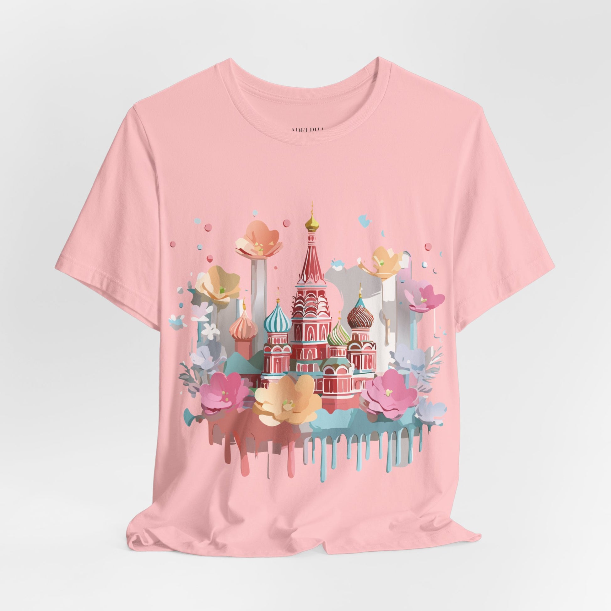 Natural Cotton Tee Shirt - Beautiful Places Collection - Moscow Printify