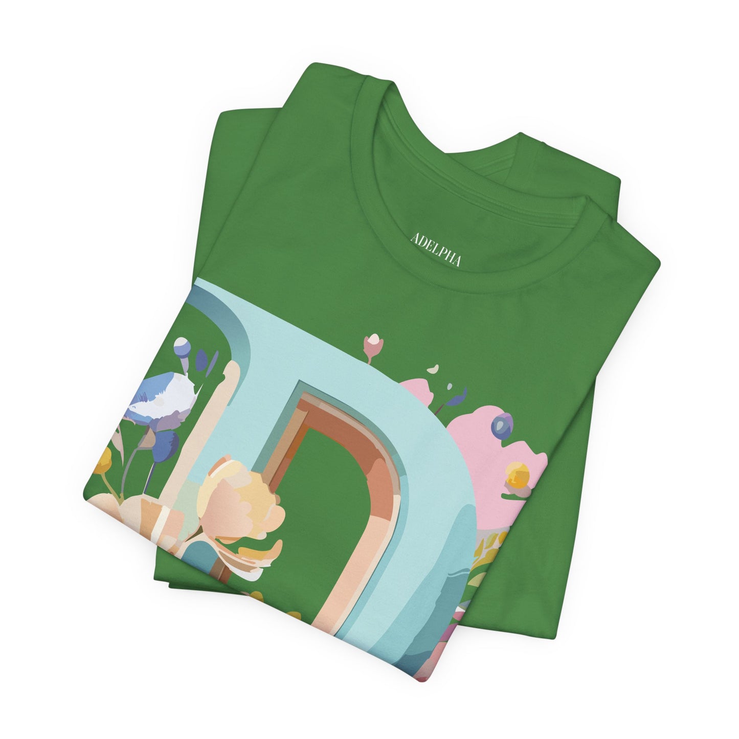 Natural Cotton Tee Shirt - Letters Collection - D Printify