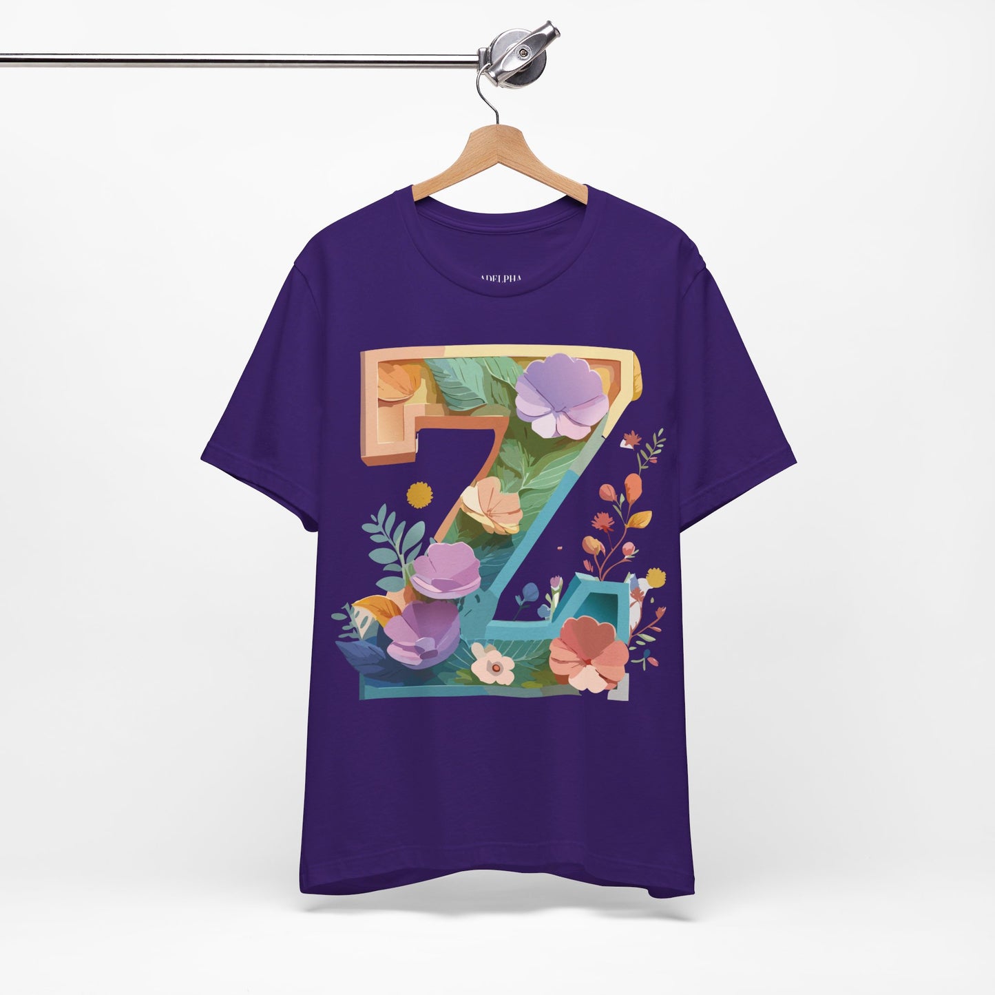 Natural Cotton Tee Shirt - Letters Collection - Z Printify