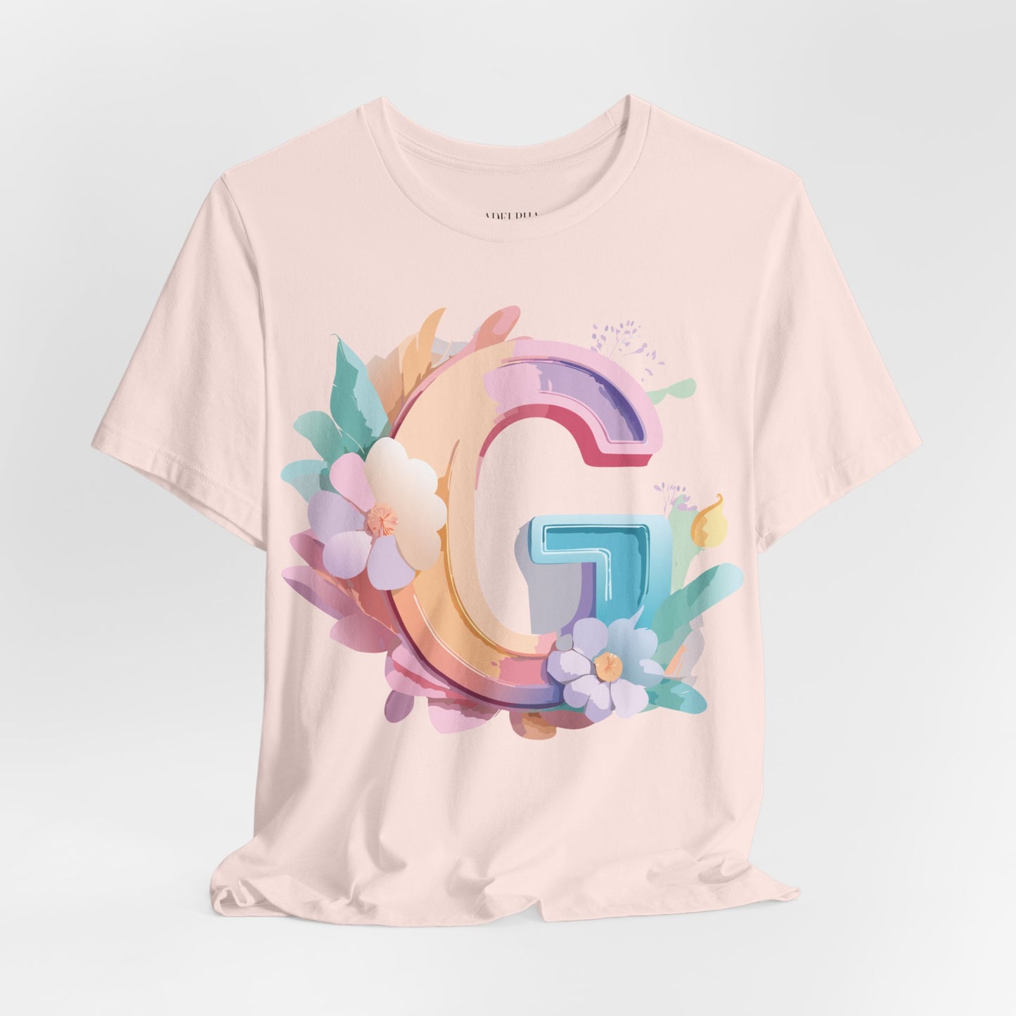 Natural Cotton Tee Shirt - Letters Collection - G Printify
