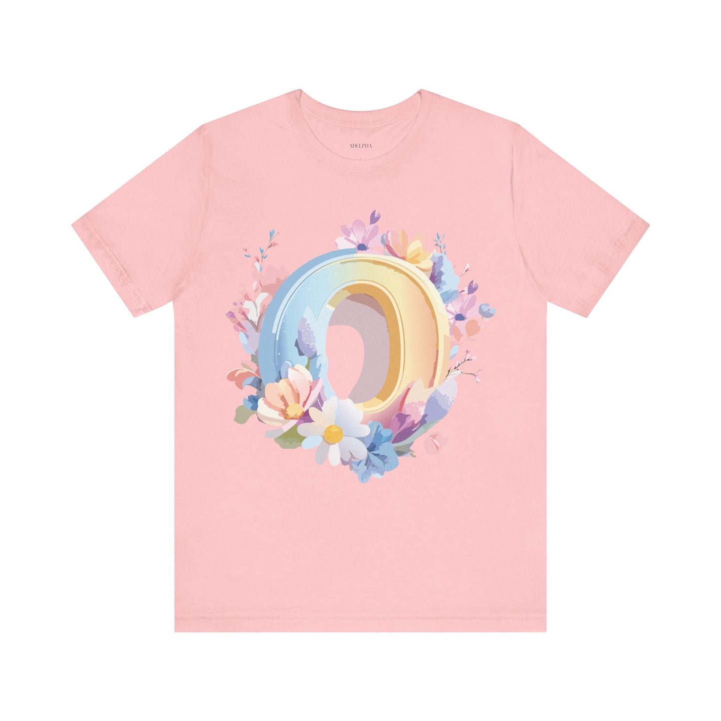 Natural Cotton Tee Shirt - Letters Collection - O Printify