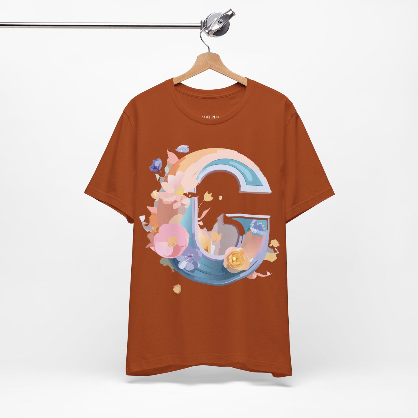 Natural Cotton Tee Shirt - Letters Collection - G Printify