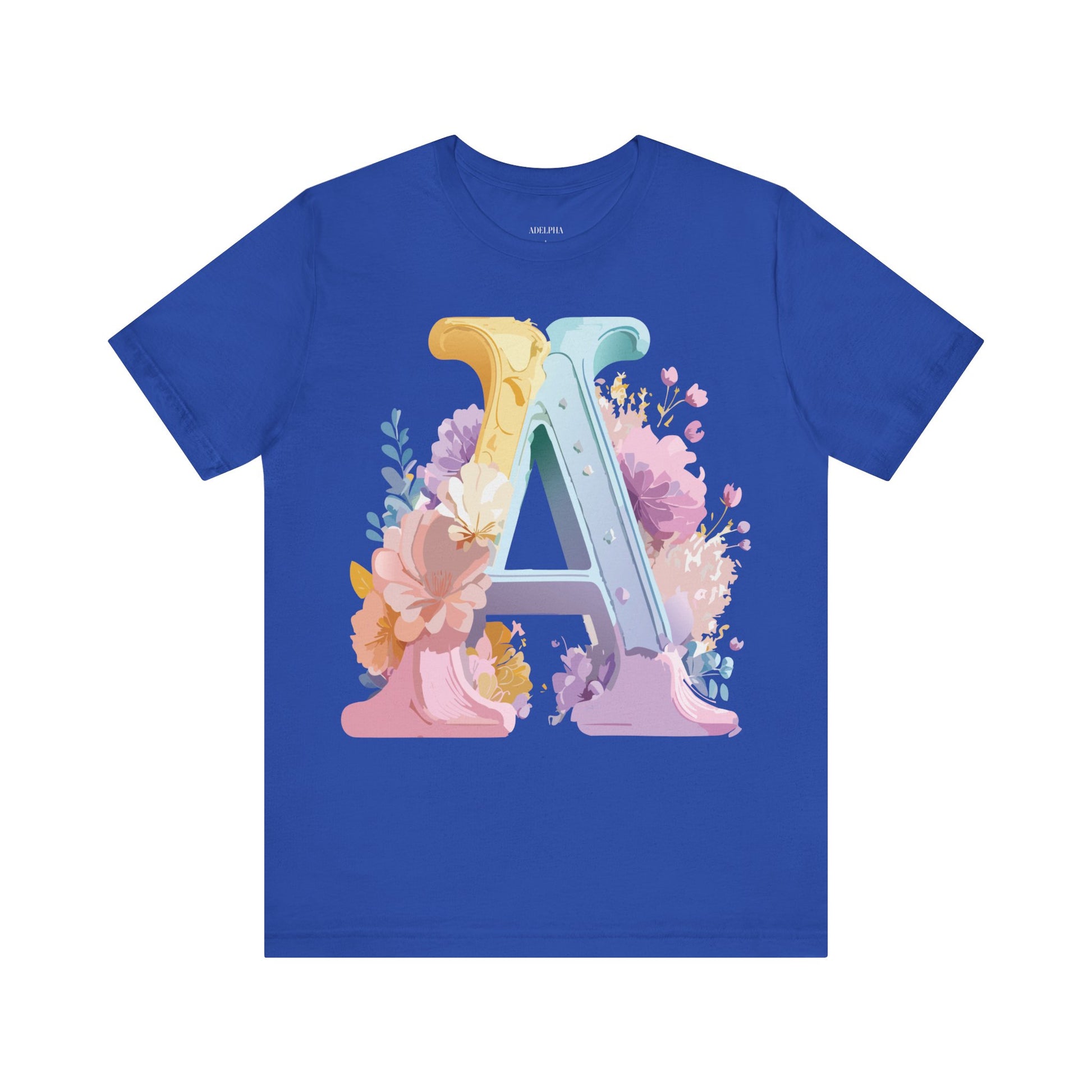 Natural Cotton Tee Shirt - Letters Collection - A Printify