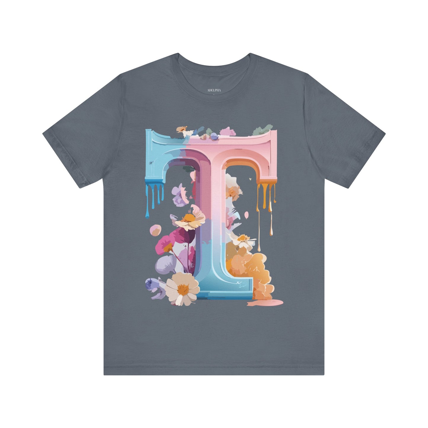 Natural Cotton Tee Shirt - Letters Collection - T Printify