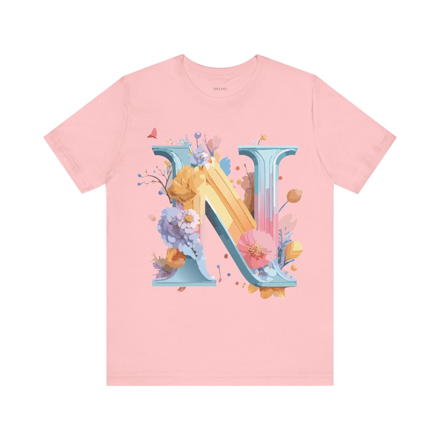 Natural Cotton Tee Shirt - Letters Collection - N Printify