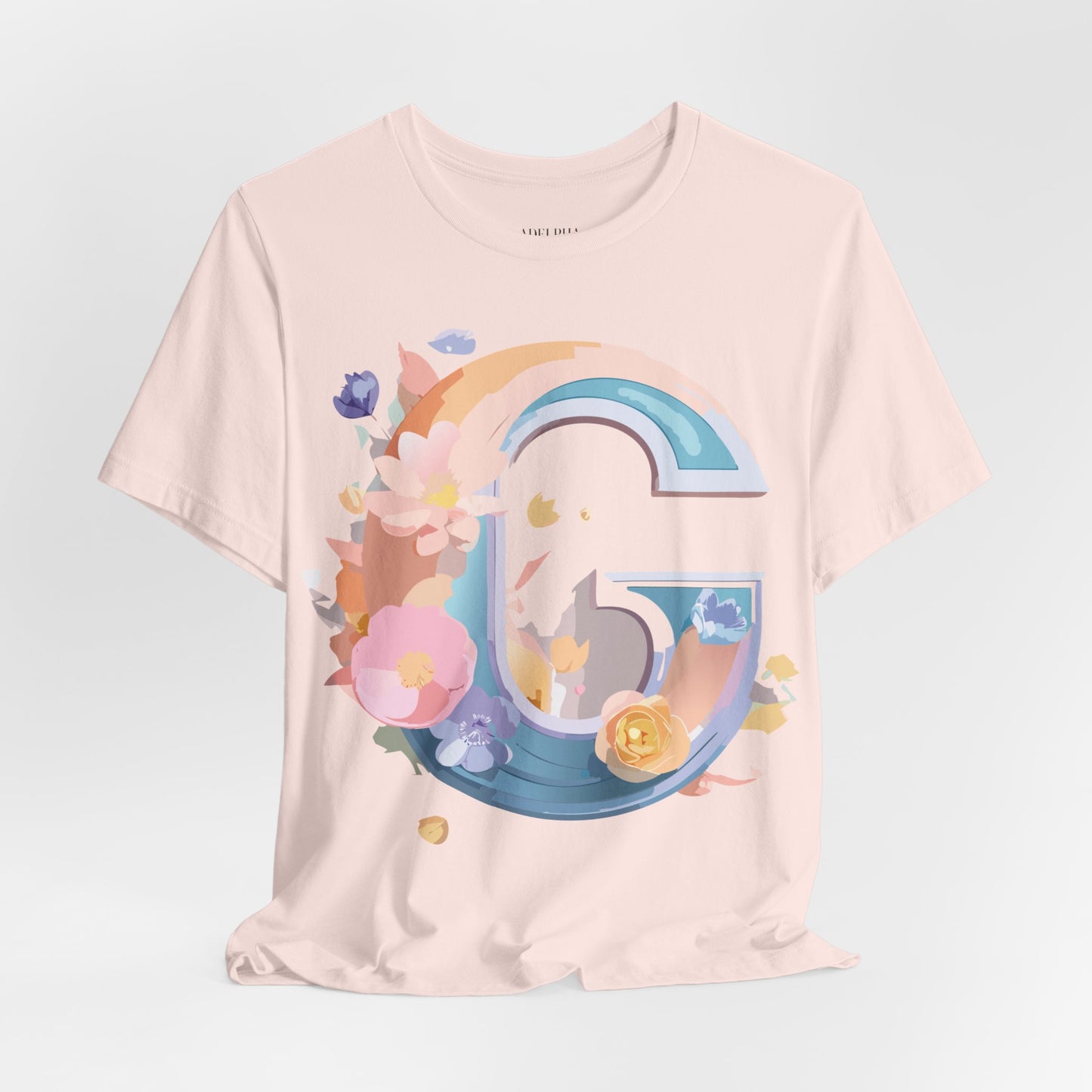Natural Cotton Tee Shirt - Letters Collection - G Printify