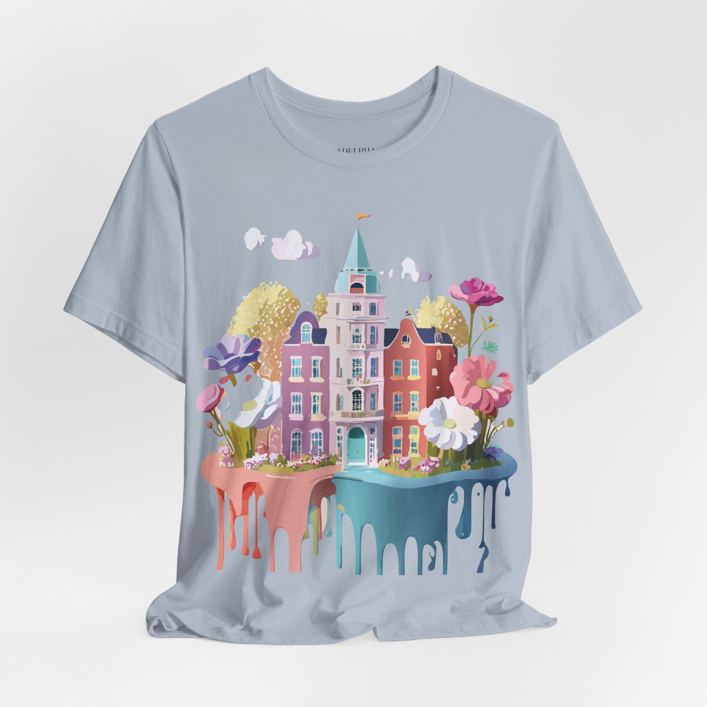 Natural Cotton Tee Shirt - Beautiful Places Collection - Amsterdam Printify