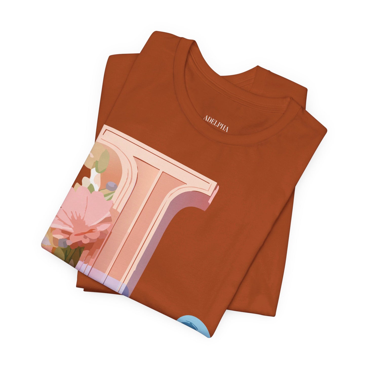 Natural Cotton Tee Shirt - Letters Collection - L Printify