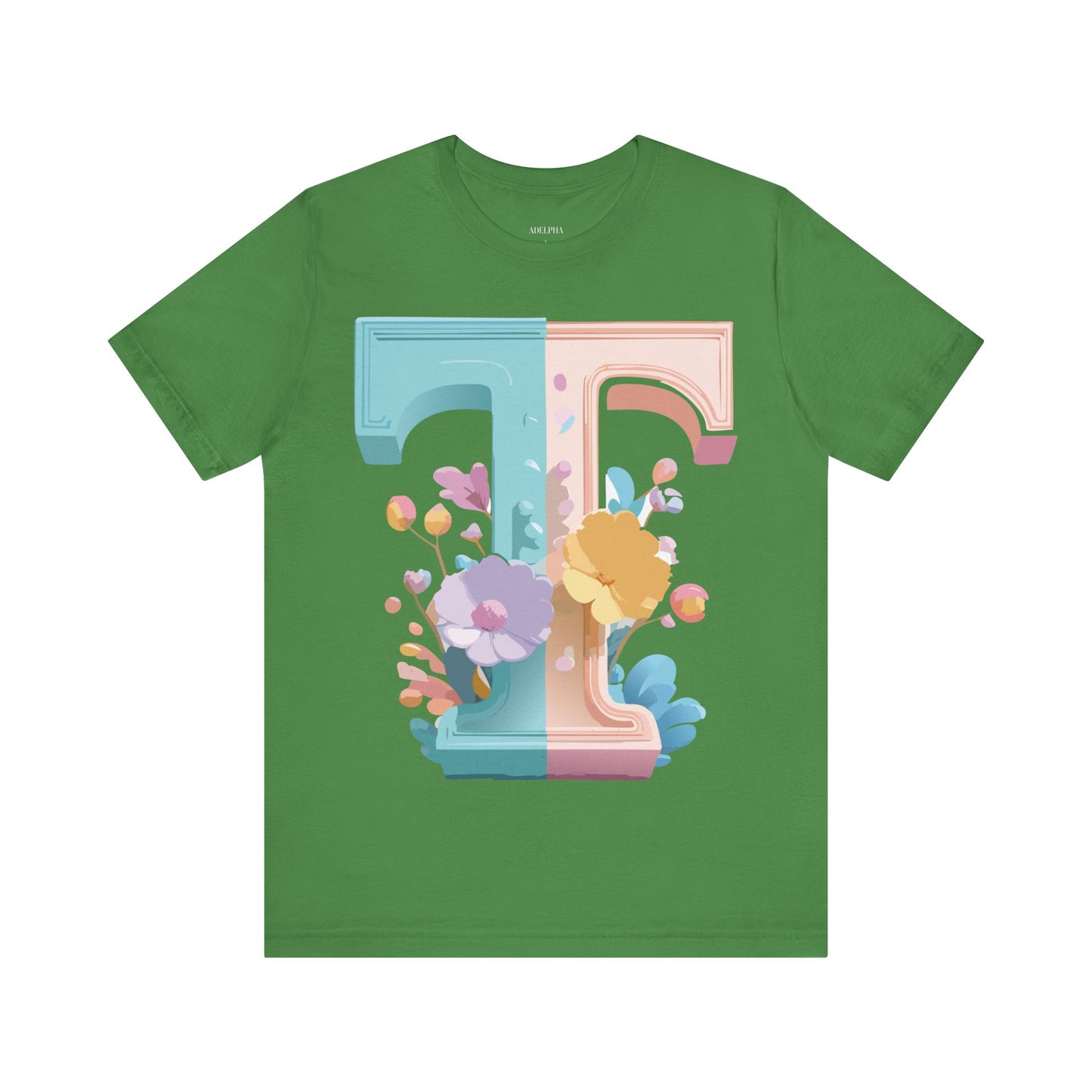 Natural Cotton Tee Shirt - Letters Collection - T Printify