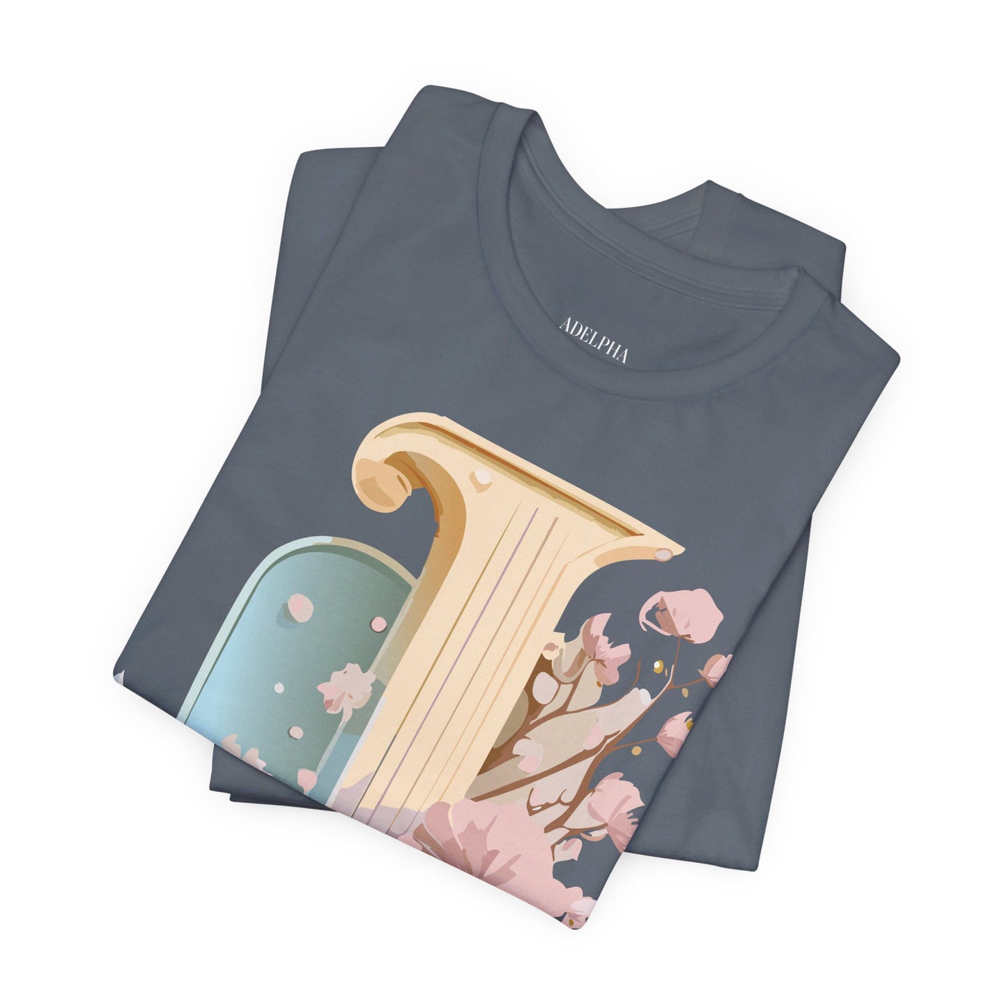 Natural Cotton Tee Shirt - Letters Collection - J Printify