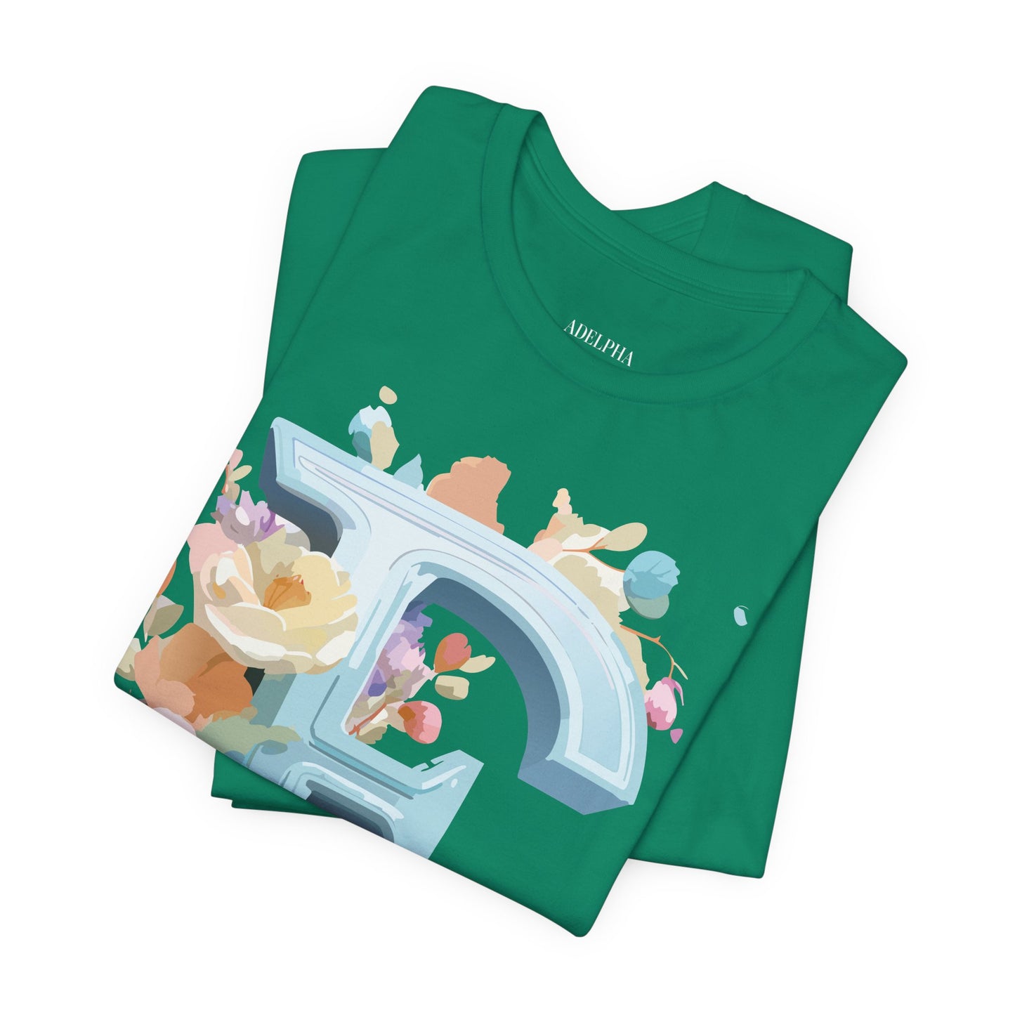 Natural Cotton Tee Shirt - Letters Collection - E Printify