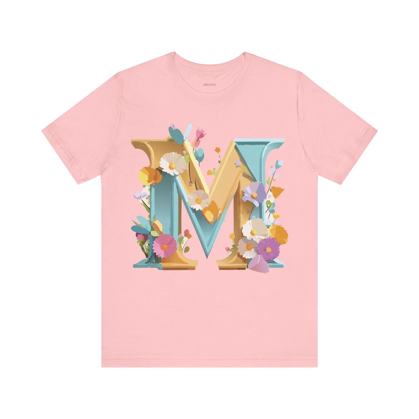 Natural Cotton Tee Shirt - Letters Collection - M Printify