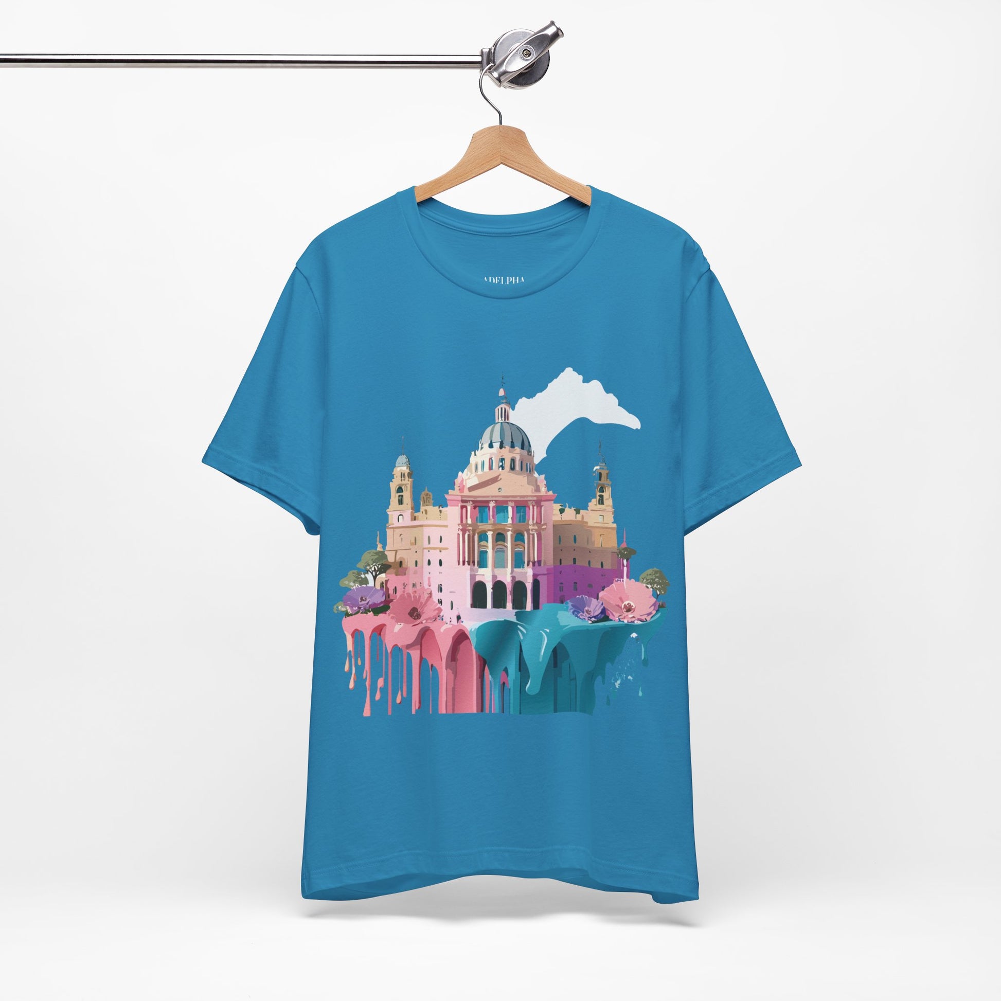 Natural Cotton Tee Shirt - Beautiful Places Collection - Madrid Printify