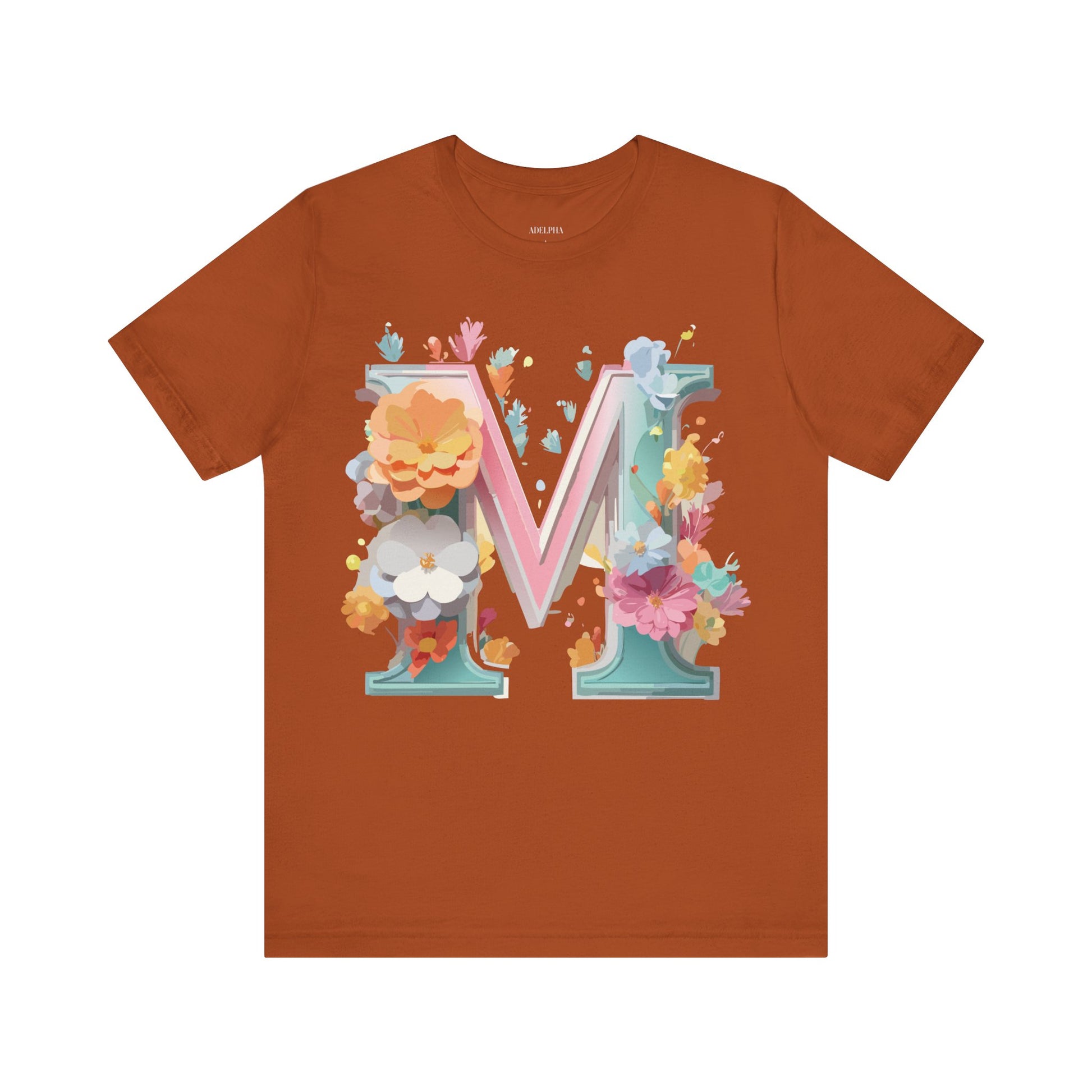 Natural Cotton Tee Shirt - Letters Collection - M Printify