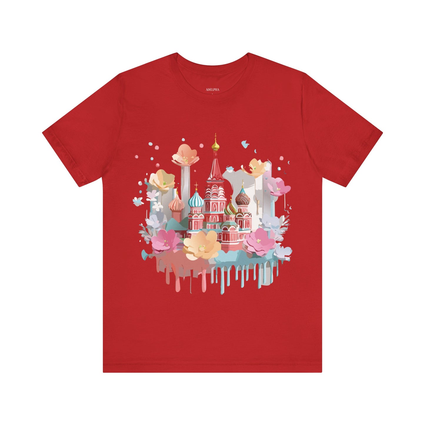Natural Cotton Tee Shirt - Beautiful Places Collection - Moscow Printify