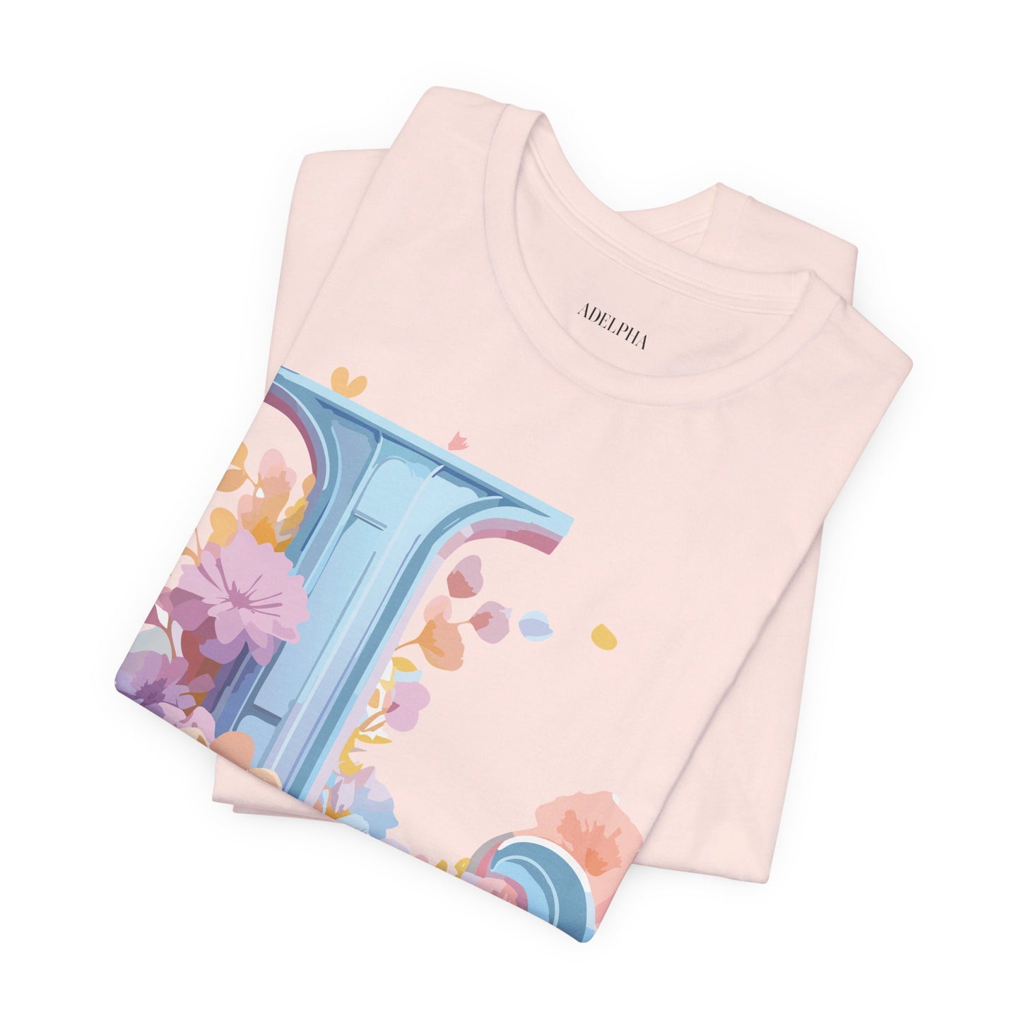 Natural Cotton Tee Shirt - Letters Collection - L Printify