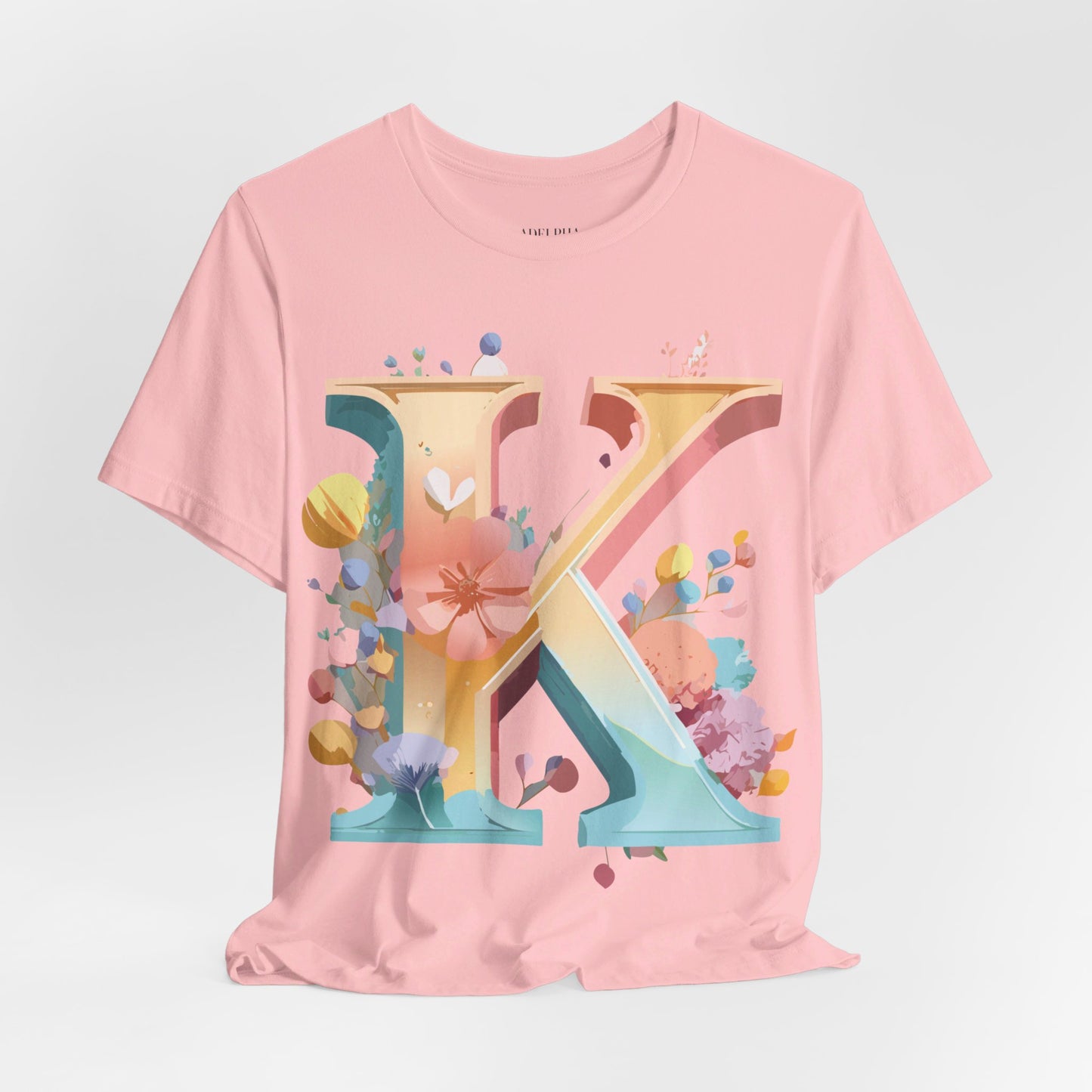 Natural Cotton Tee Shirt - Letters Collection - K Printify