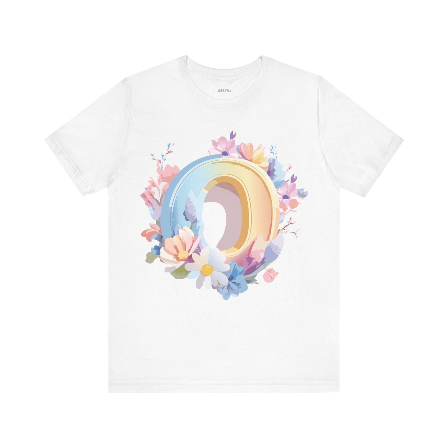Natural Cotton Tee Shirt - Letters Collection - O Printify